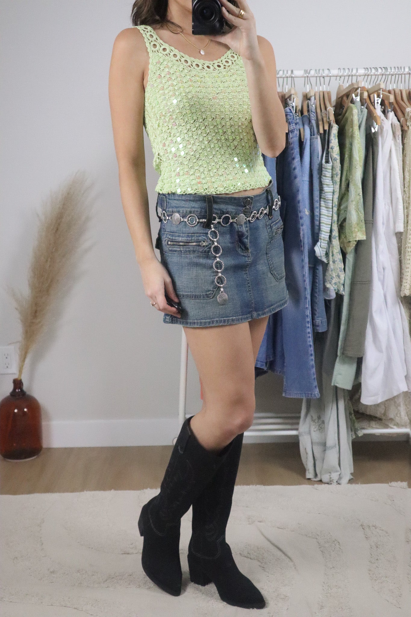 Vintage x Cargo Mini Skirt (8)