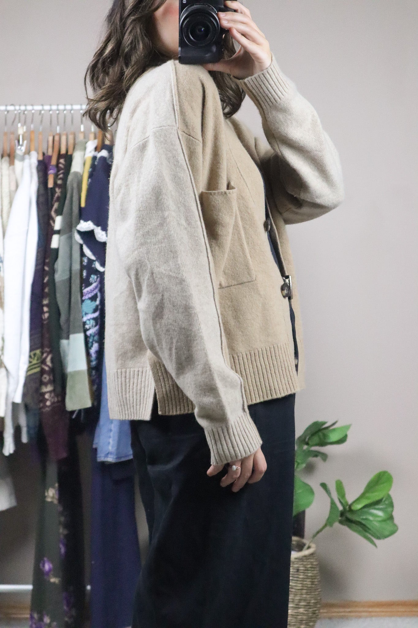 Everlane x Two-Toned Wool Cardigan (M)
