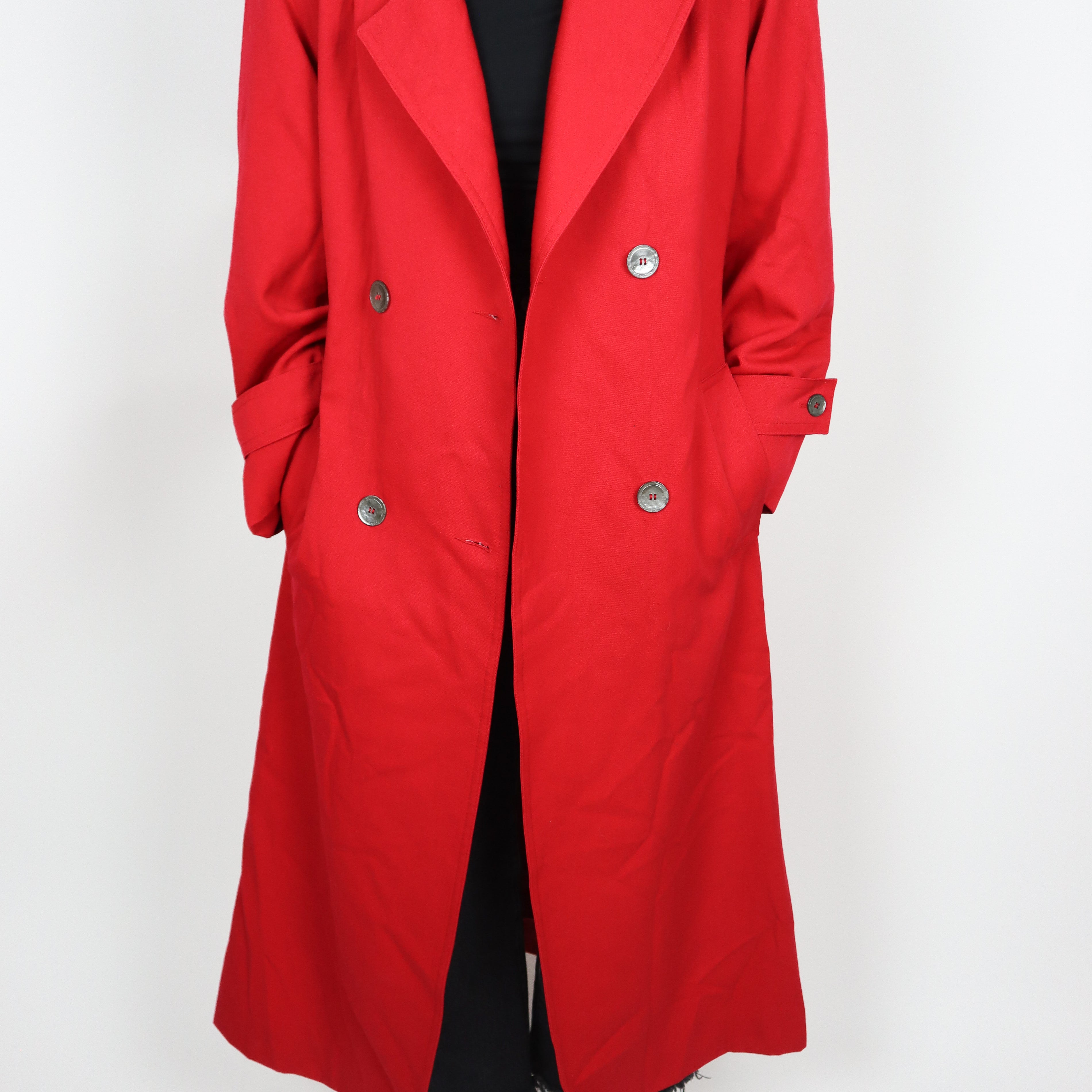 Vintage x Wool Trench Coat (L)