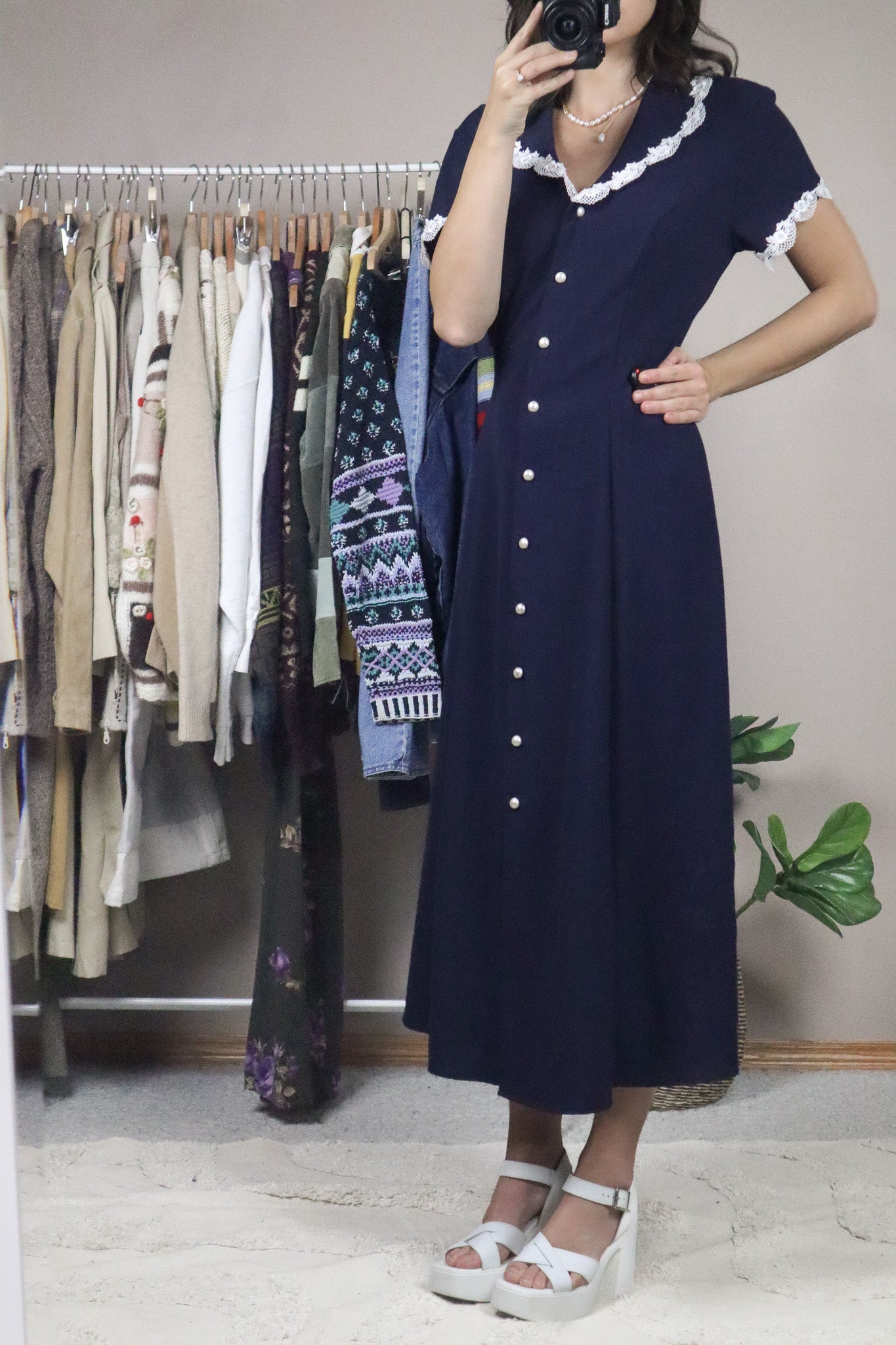 Made in Canada x Vintage x Collared Maxi Dress (8)
