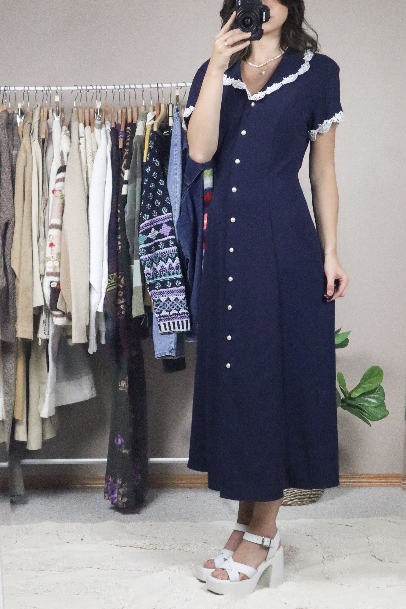 Made in Canada x Vintage x Collared Maxi Dress (8)