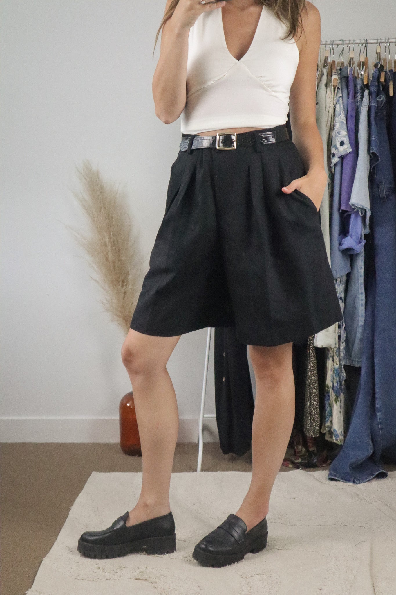 Made in Canada x Vintage x Wool Trouser Shorts (8)