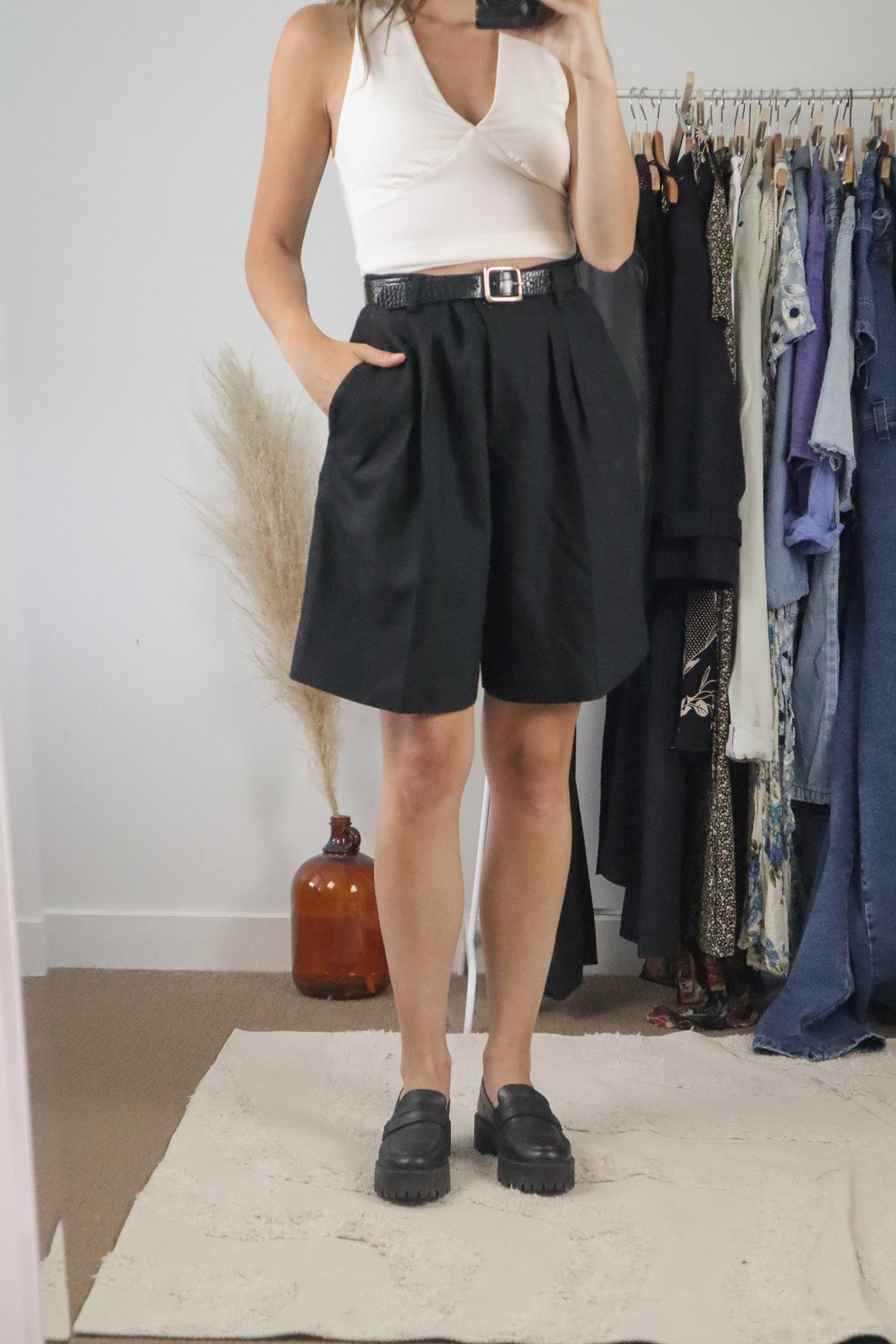 Made in Canada x Vintage x Wool Trouser Shorts (8)
