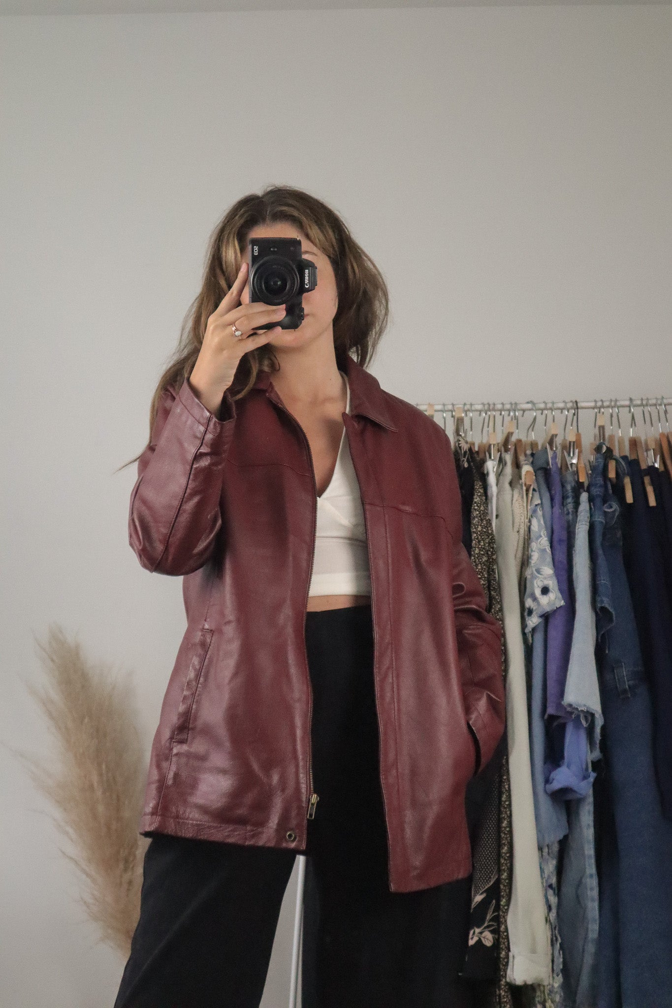 Vintage x Leather Jacket (M)