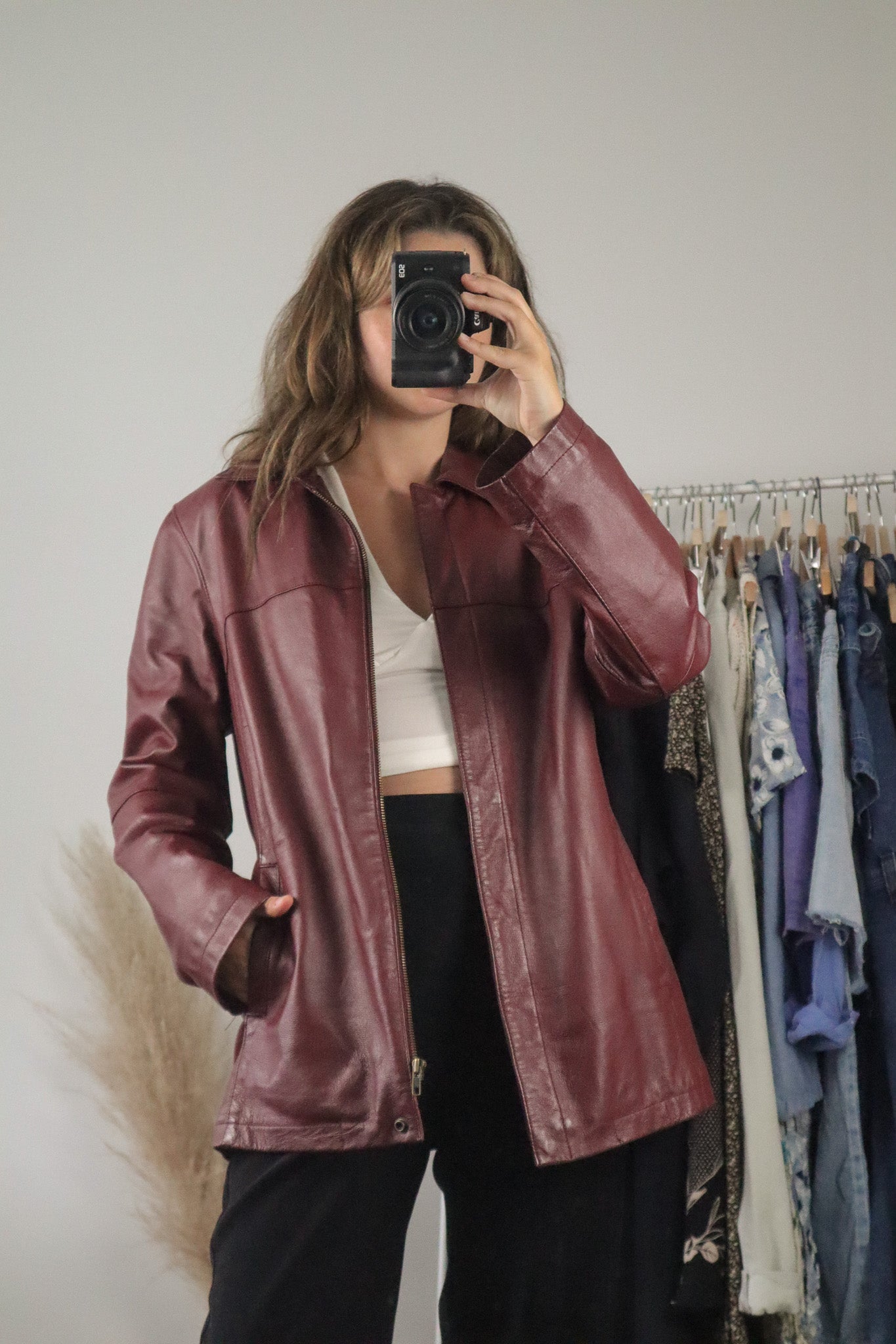 Vintage x Leather Jacket (M)