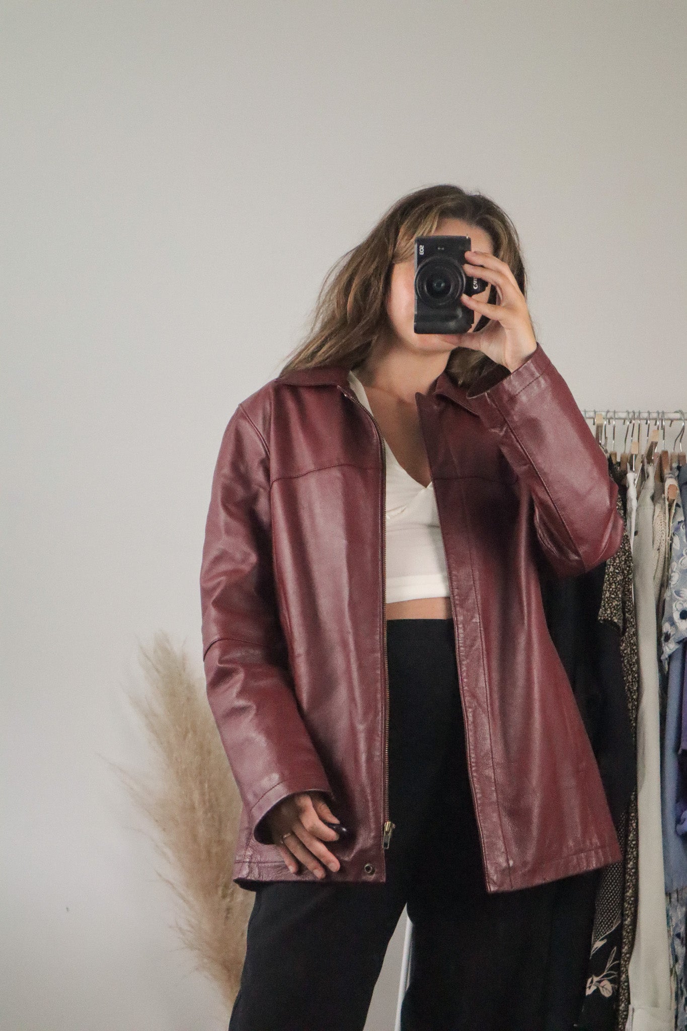 Vintage x Leather Jacket (M)