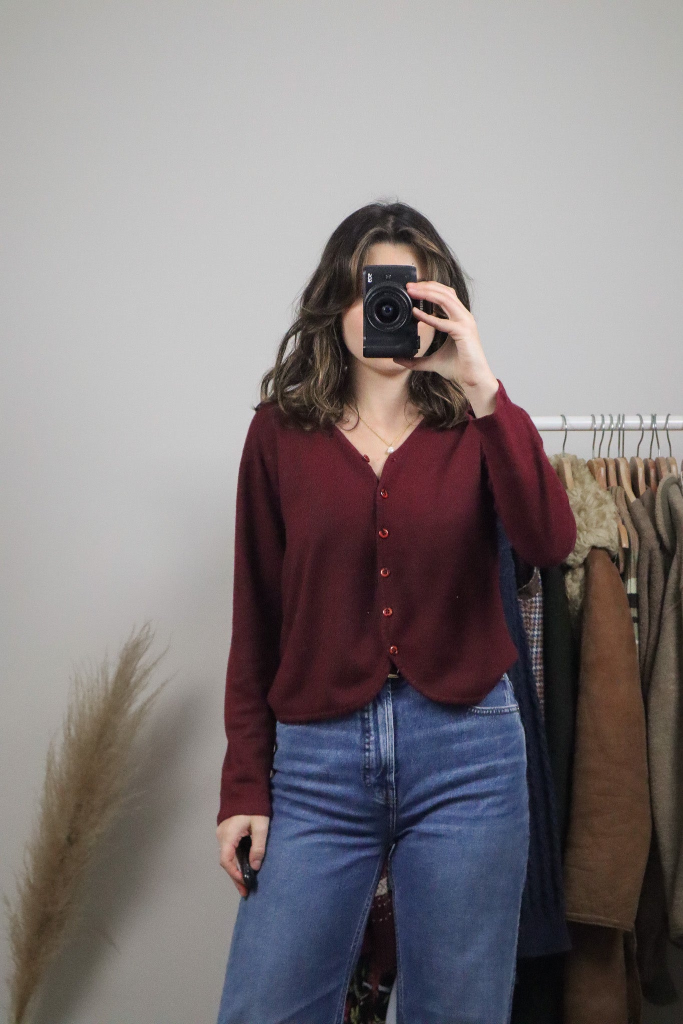 Vintage x Cropped Cardigan (S)