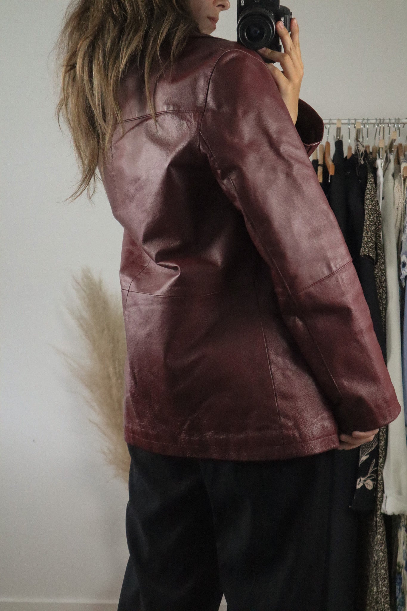 Vintage x Leather Jacket (M)