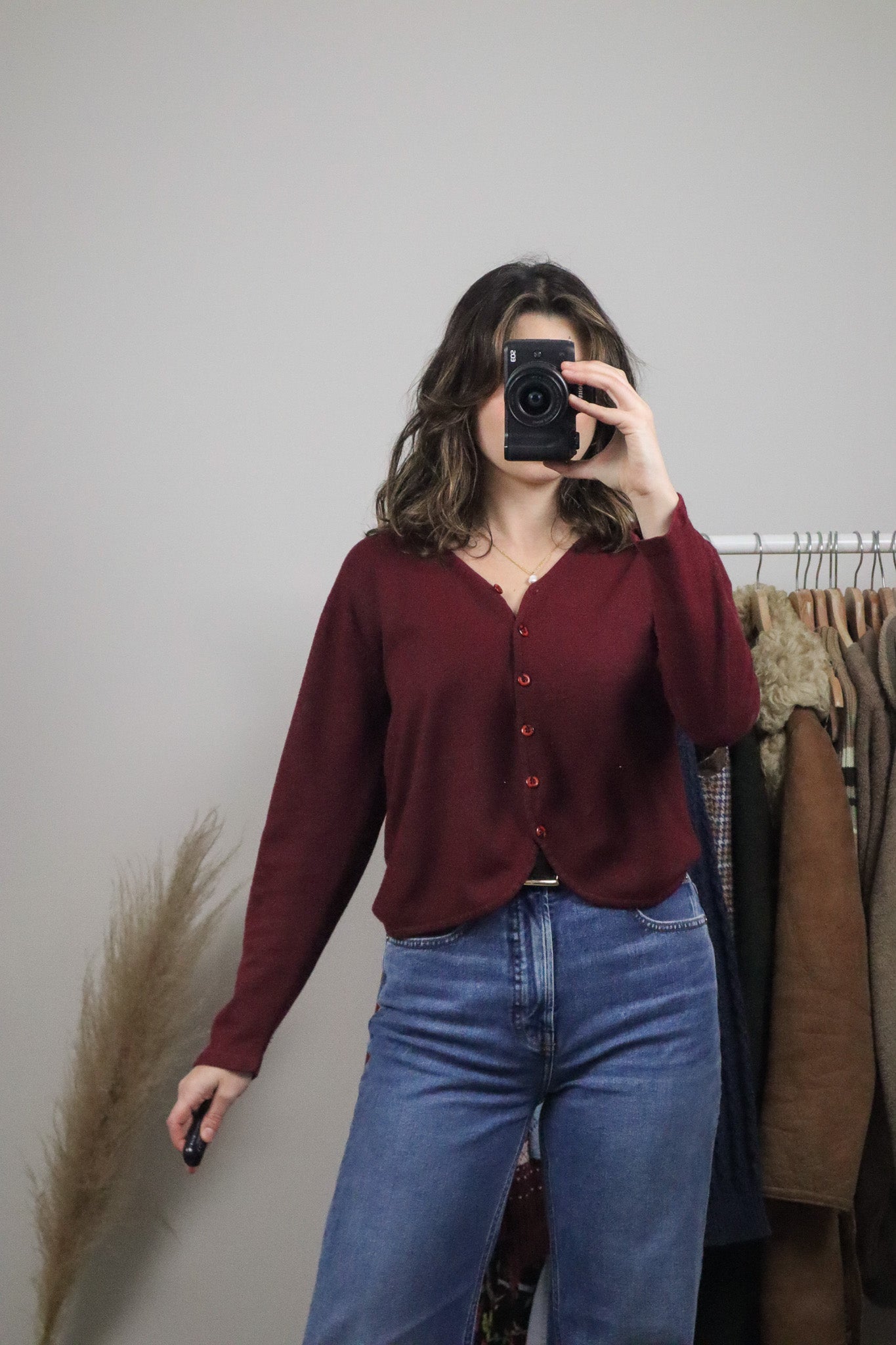 Vintage x Cropped Cardigan (S)