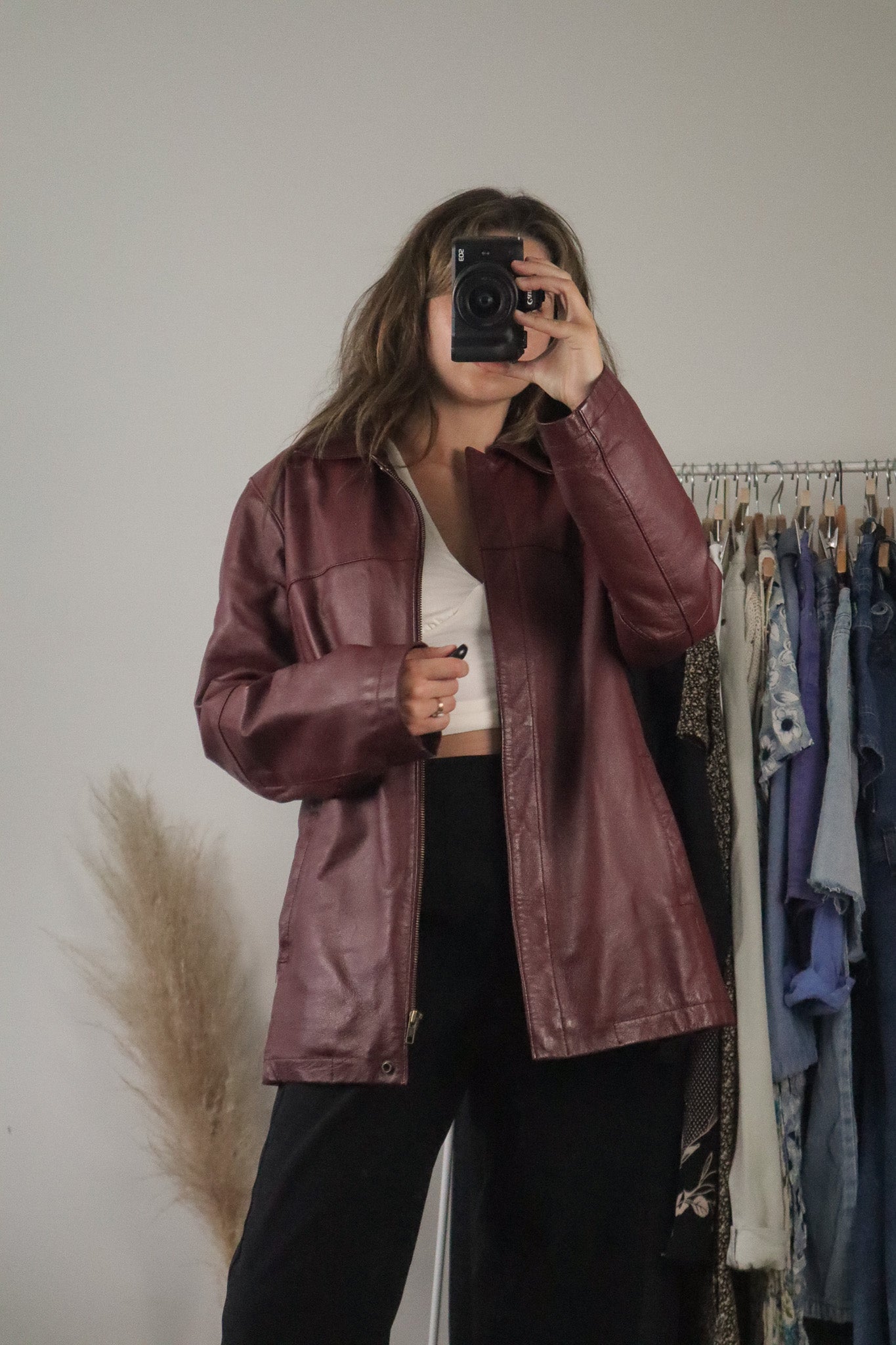 Vintage x Leather Jacket (M)