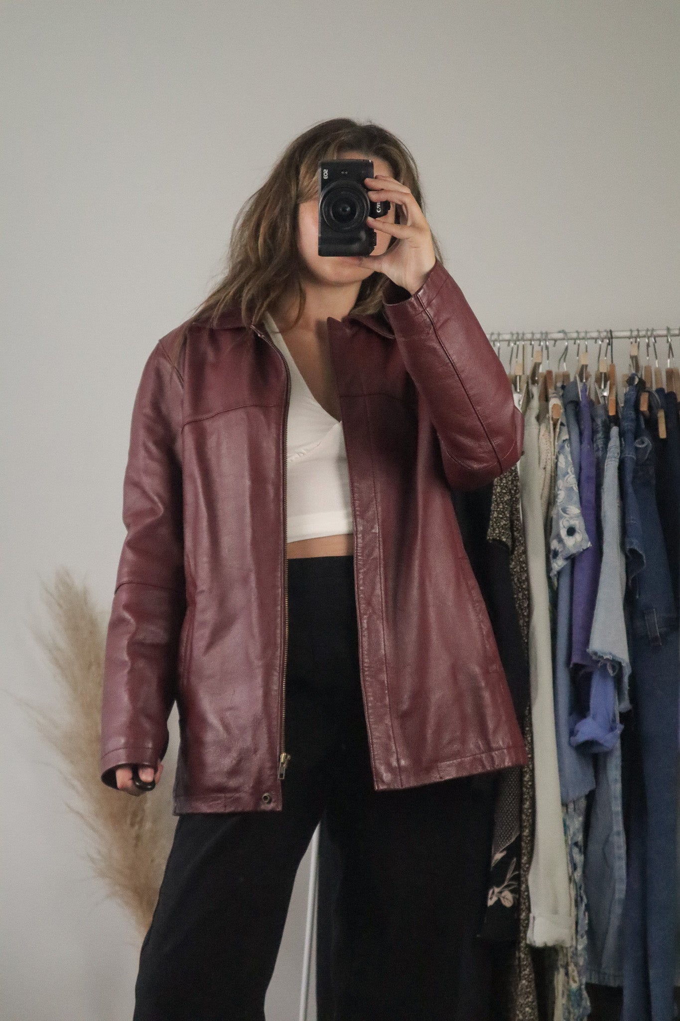 Vintage x Leather Jacket (M)