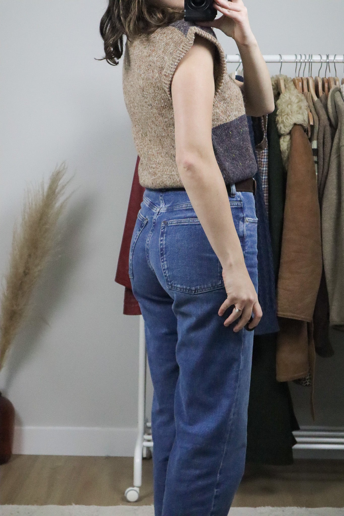 Made in Korea x Vintage x Wool Blend Checkered Vest (8/10)
