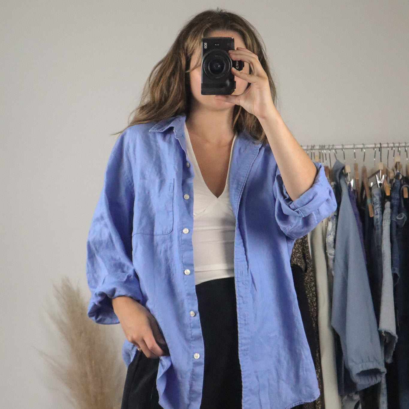 Vintage x Linen Button Up (M/L)