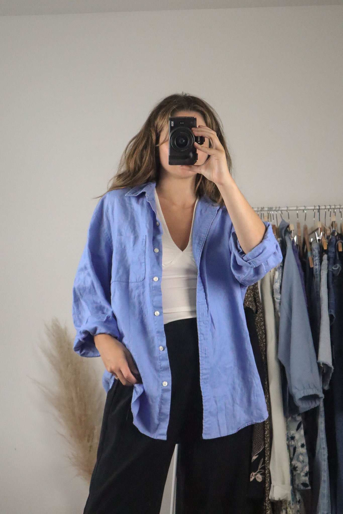 Vintage x Linen Button Up (M/L)