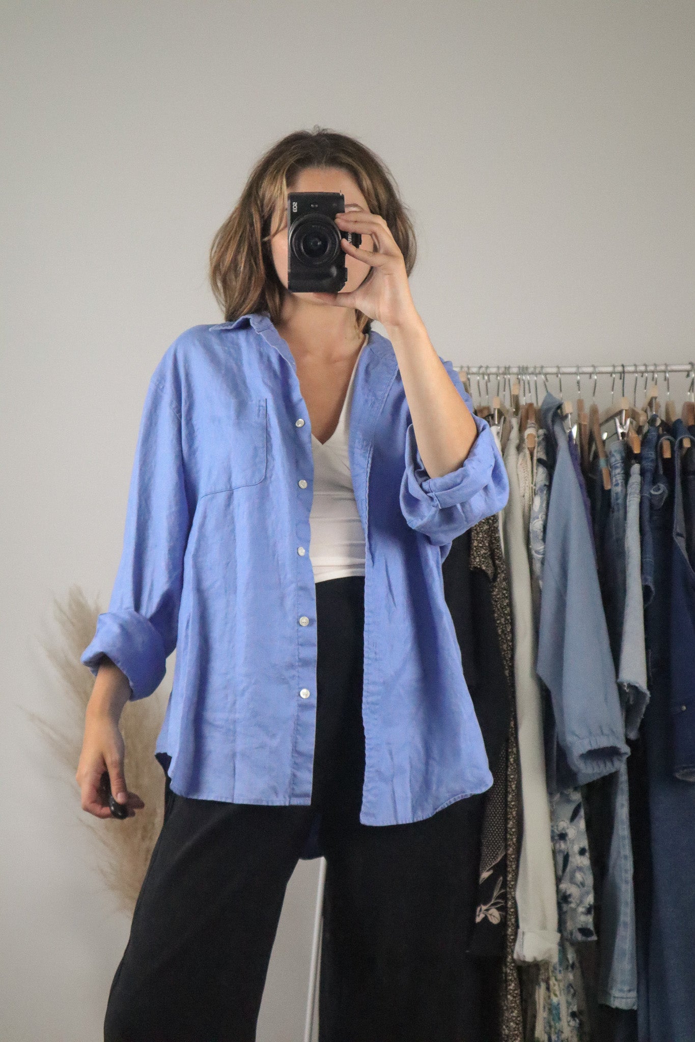 Vintage x Linen Button Up (M/L)