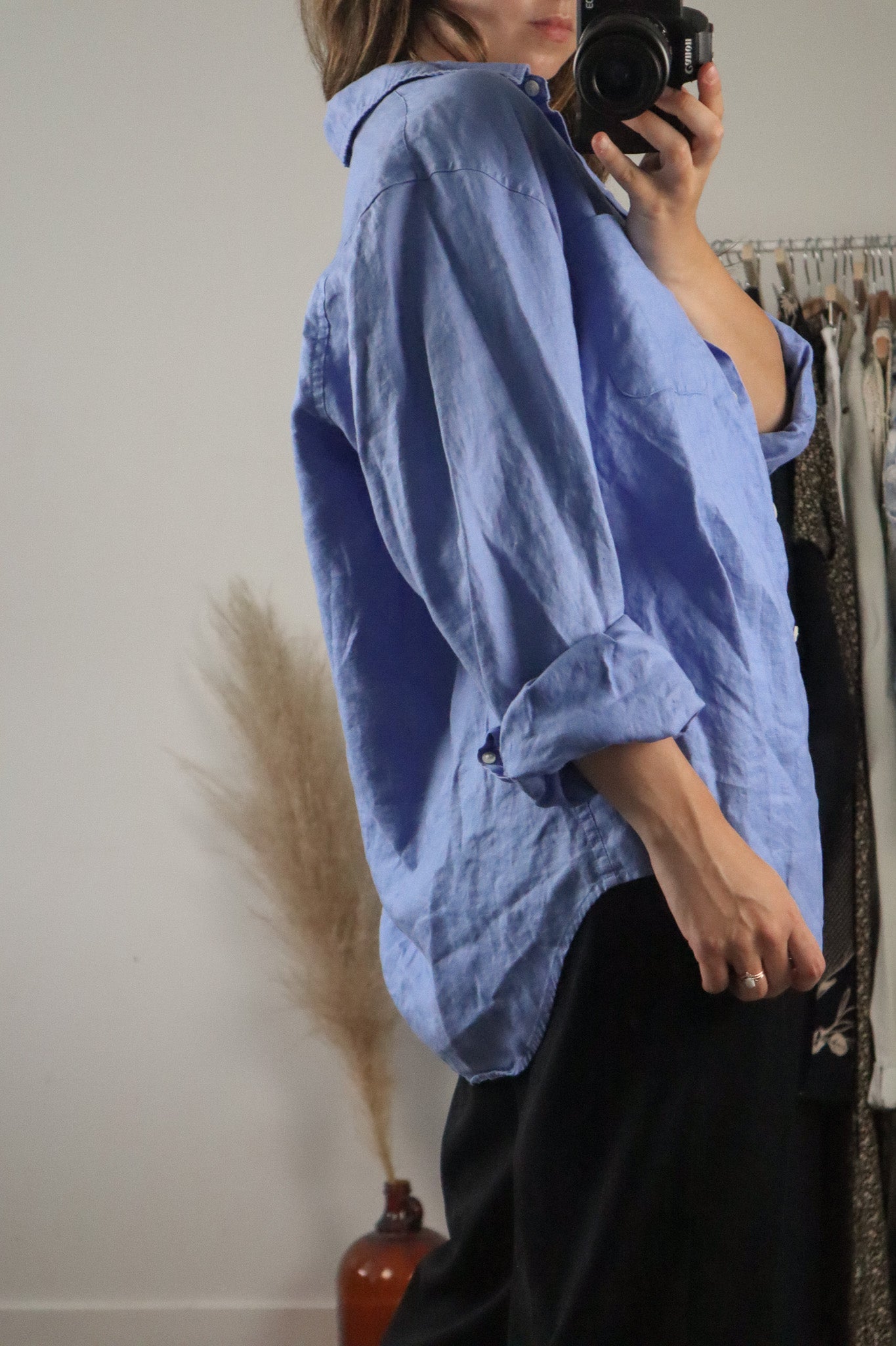 Vintage x Linen Button Up (M/L)