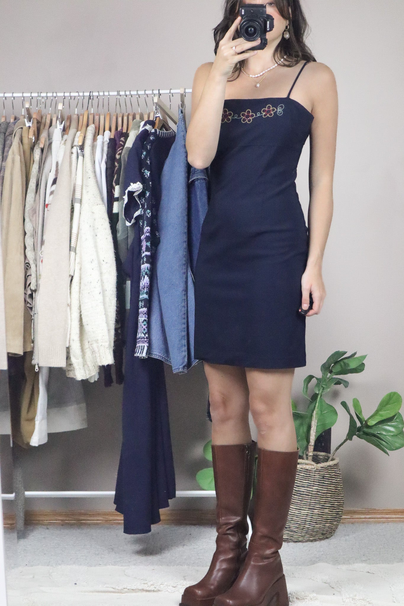 Made in Canada x Vintage x Flower Dress (S)