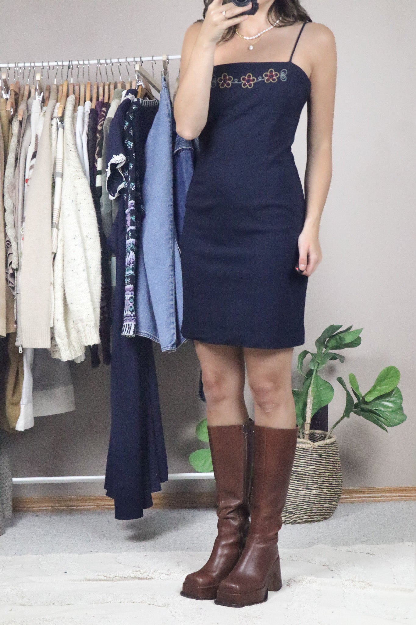 Made in Canada x Vintage x Flower Dress (S)