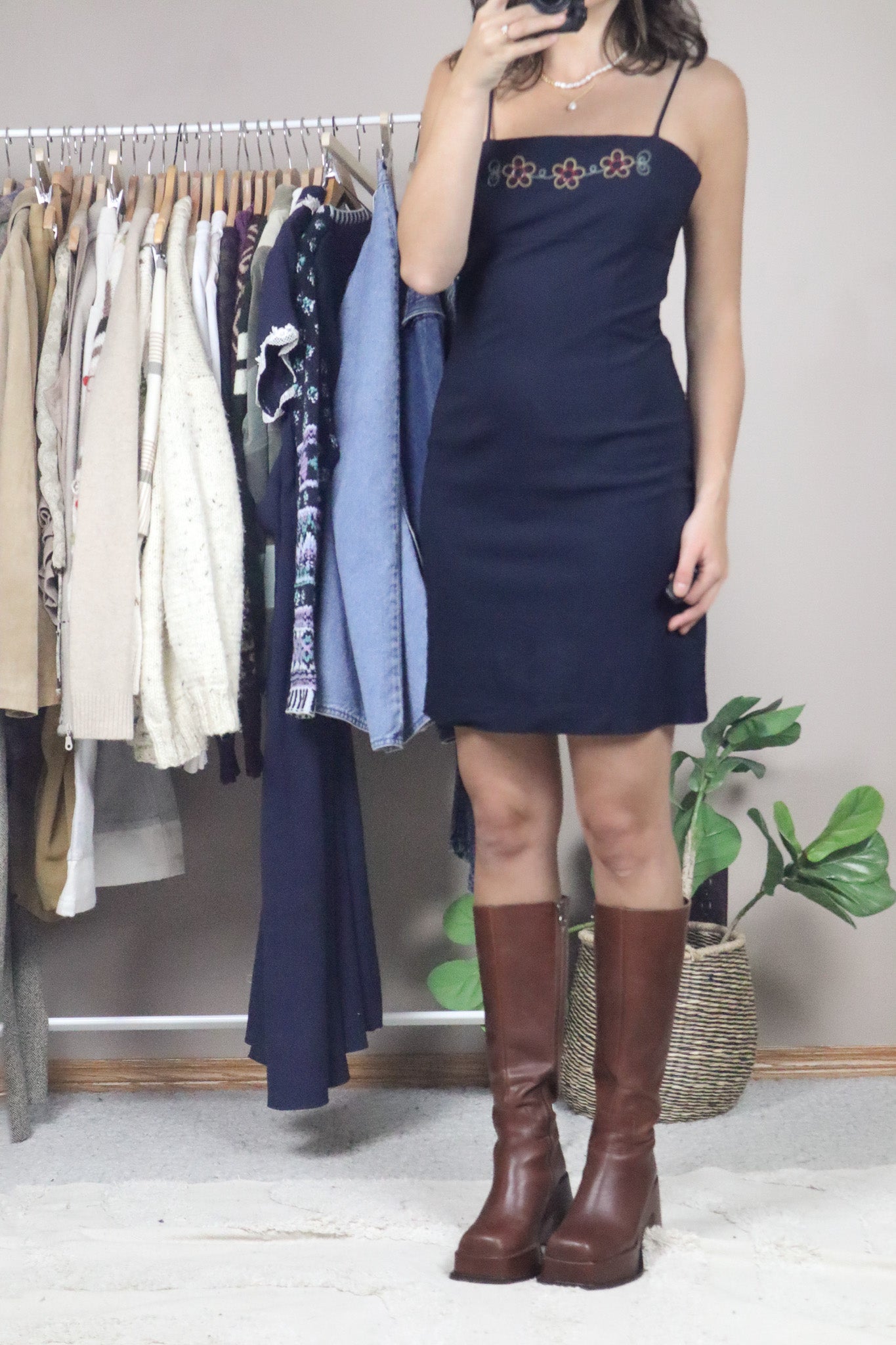 Made in Canada x Vintage x Flower Dress (S)