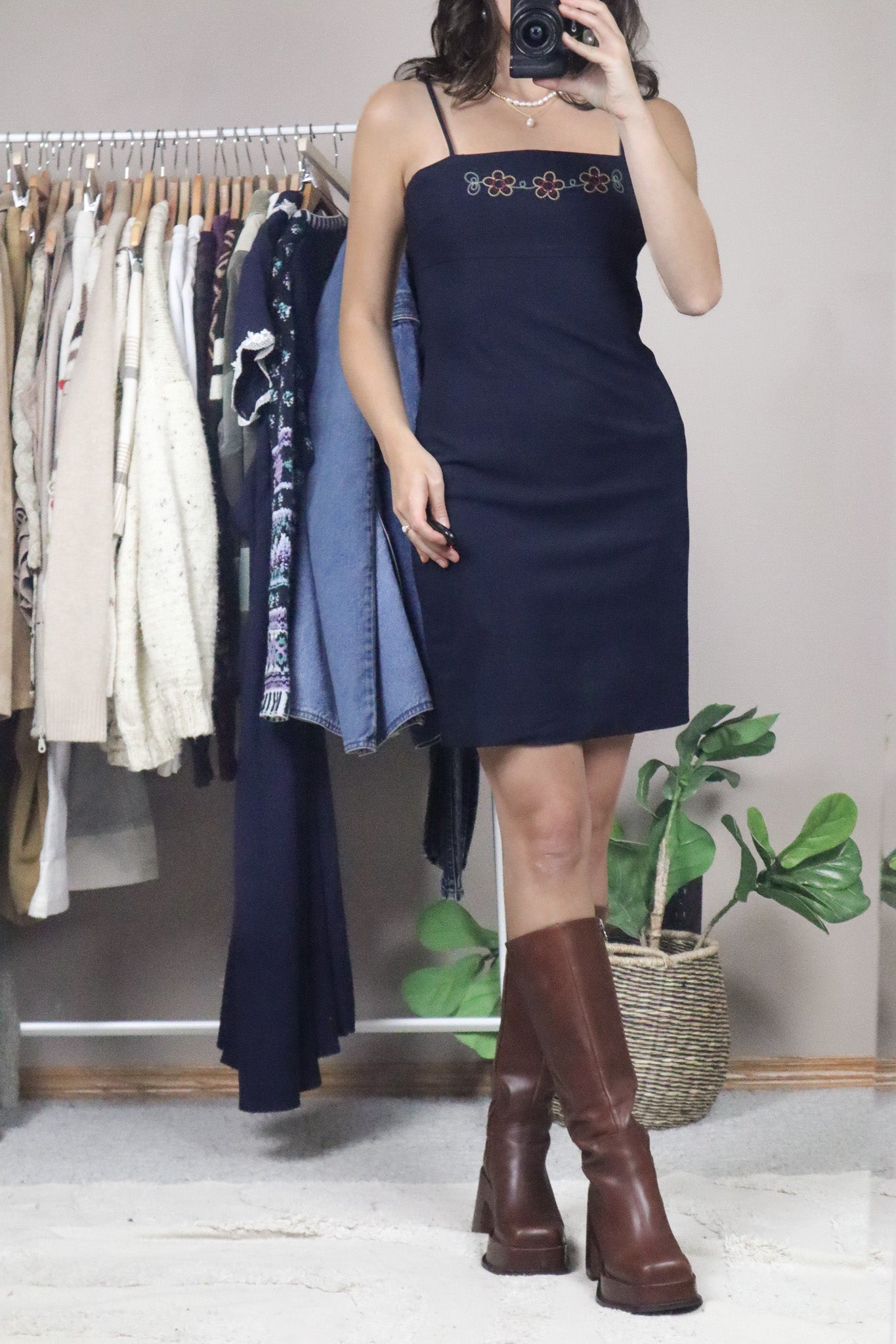 Made in Canada x Vintage x Flower Dress (S)