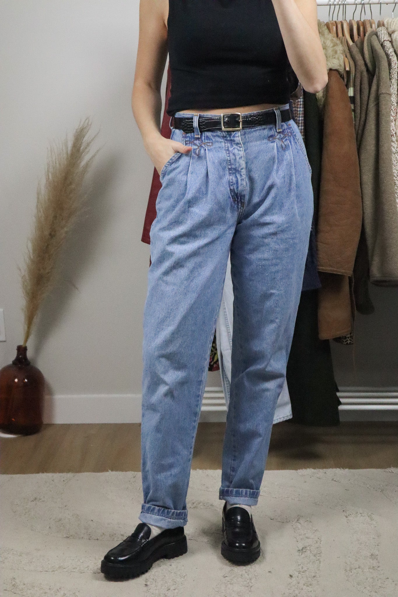 Made in Canada x Vintage x Pleated Jeans (6/8)