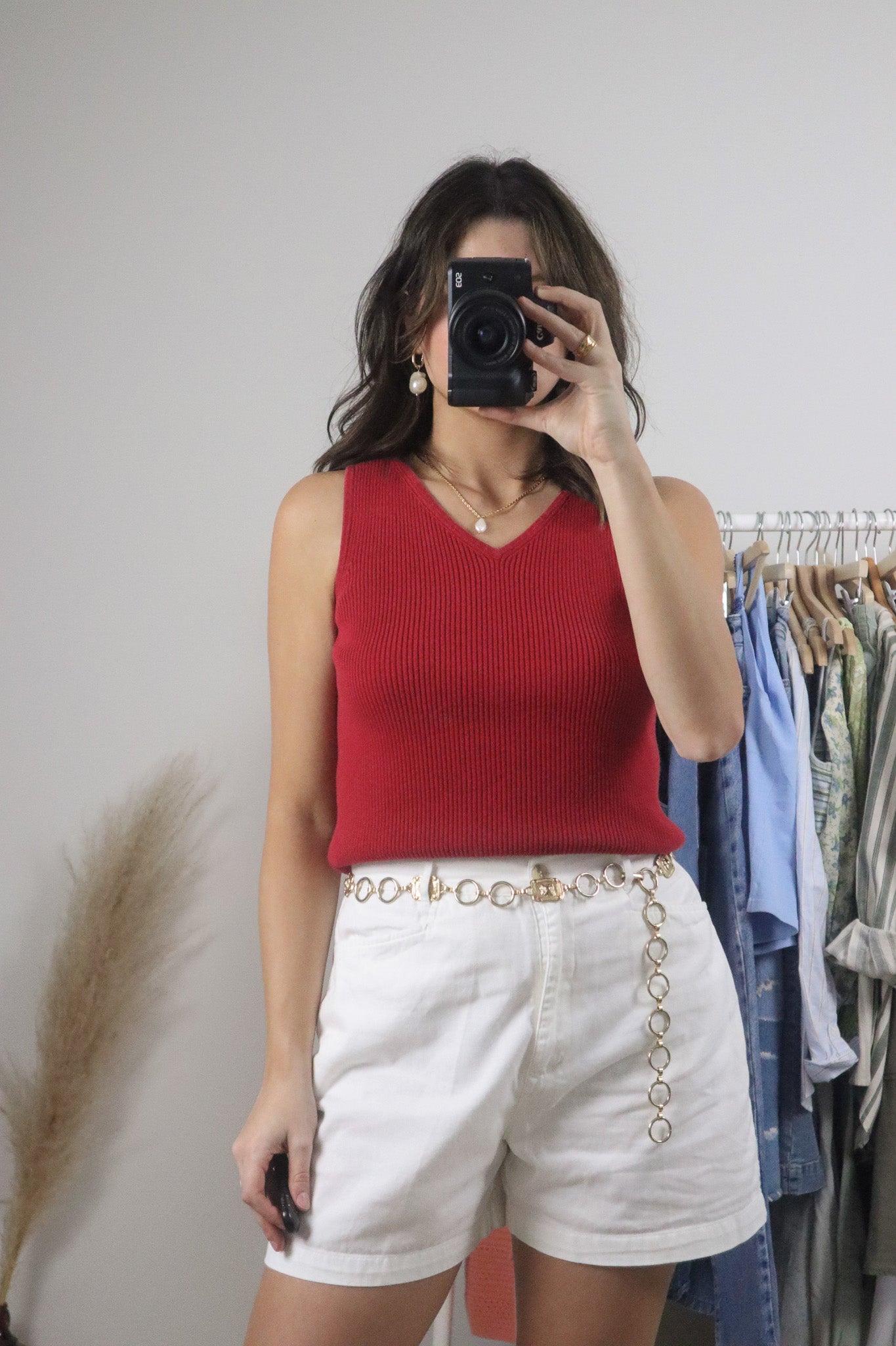 Vintage x Cotton Ralph Lauren Ribbed Tank (XS/S)