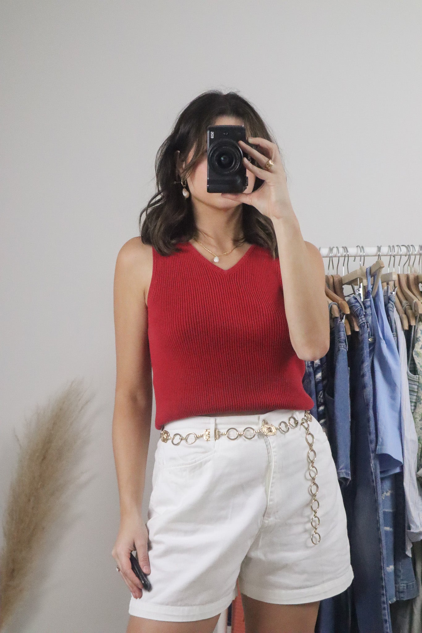 Vintage x Cotton Ralph Lauren Ribbed Tank (XS/S)