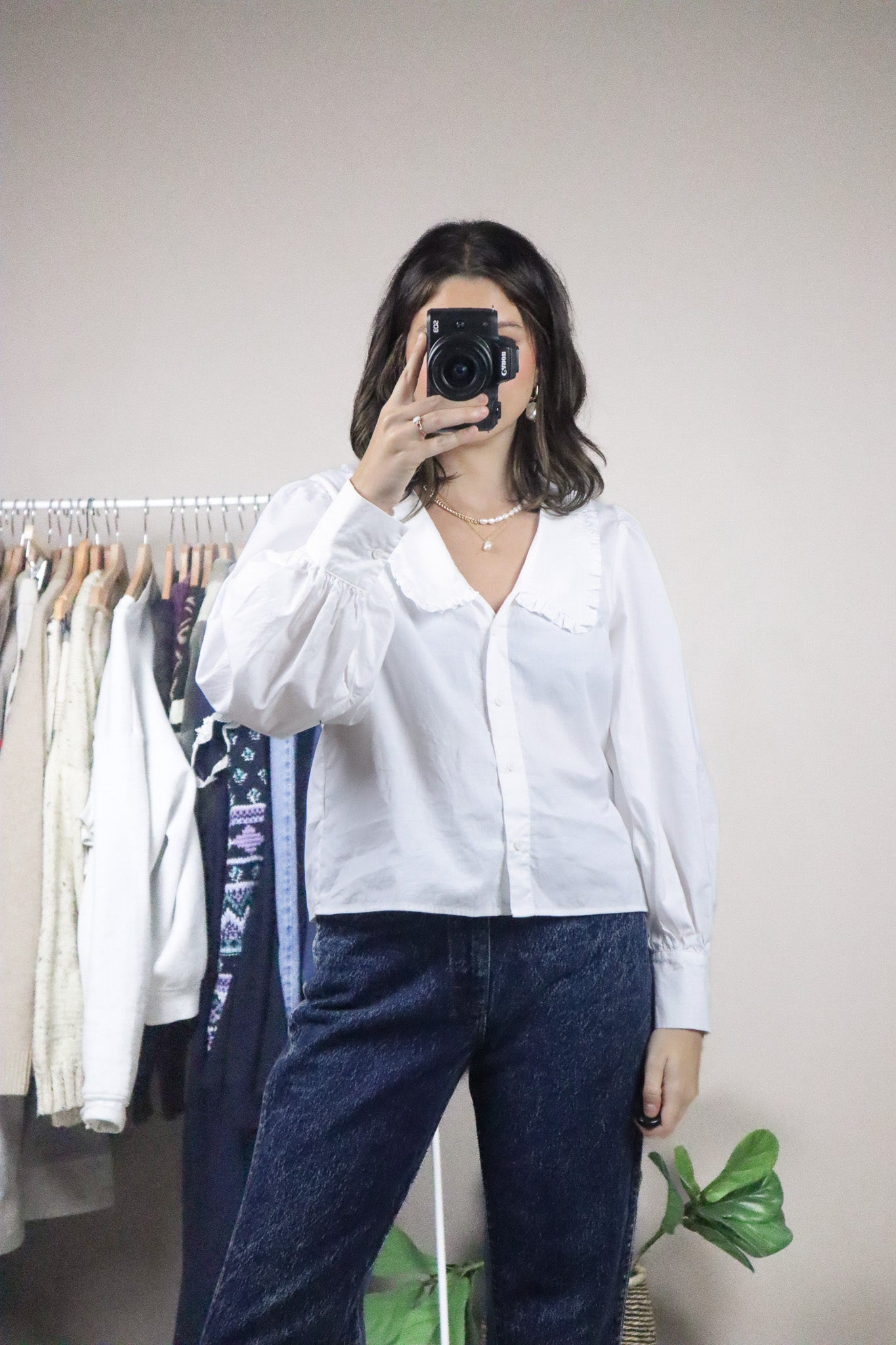 Modern x Peter-Pan Collared Blouse (S)