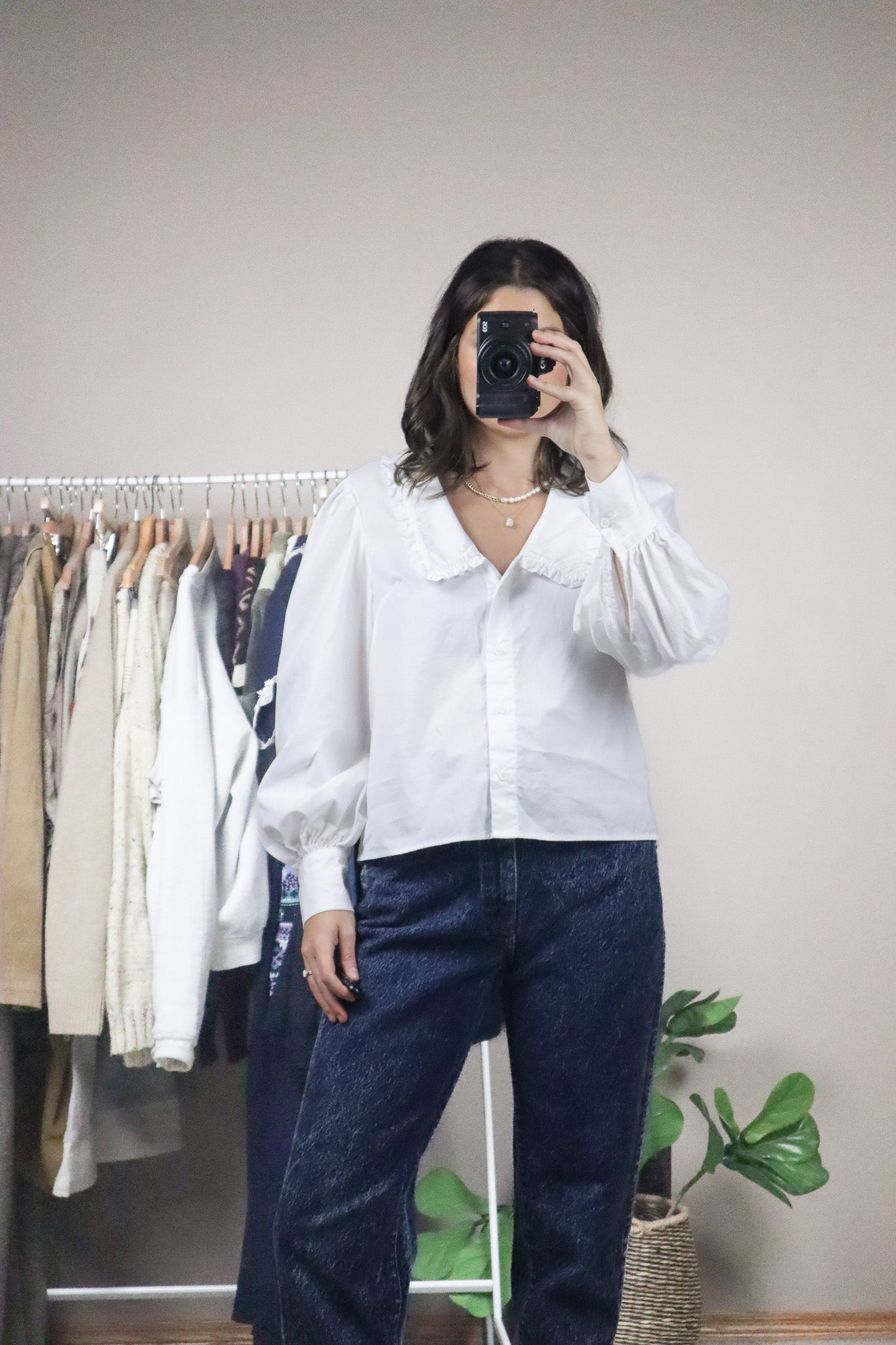 Modern x Peter-Pan Collared Blouse (S)