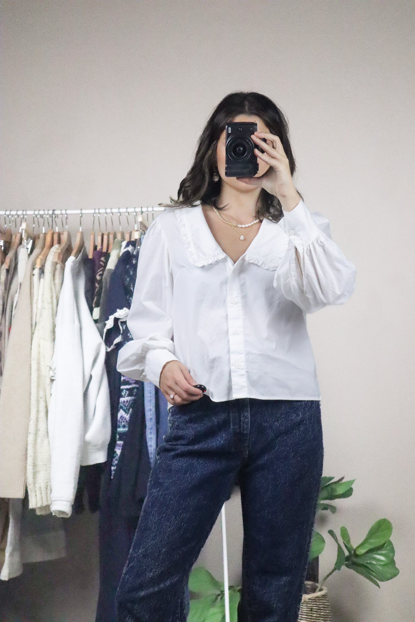 Modern x Peter-Pan Collared Blouse (S)