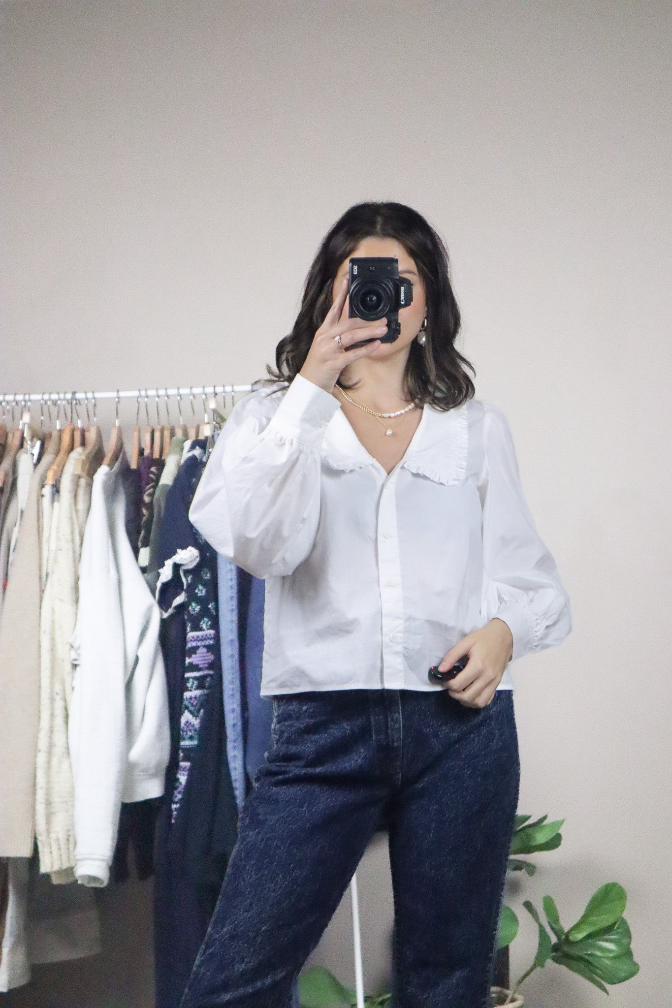 Modern x Peter-Pan Collared Blouse (S)