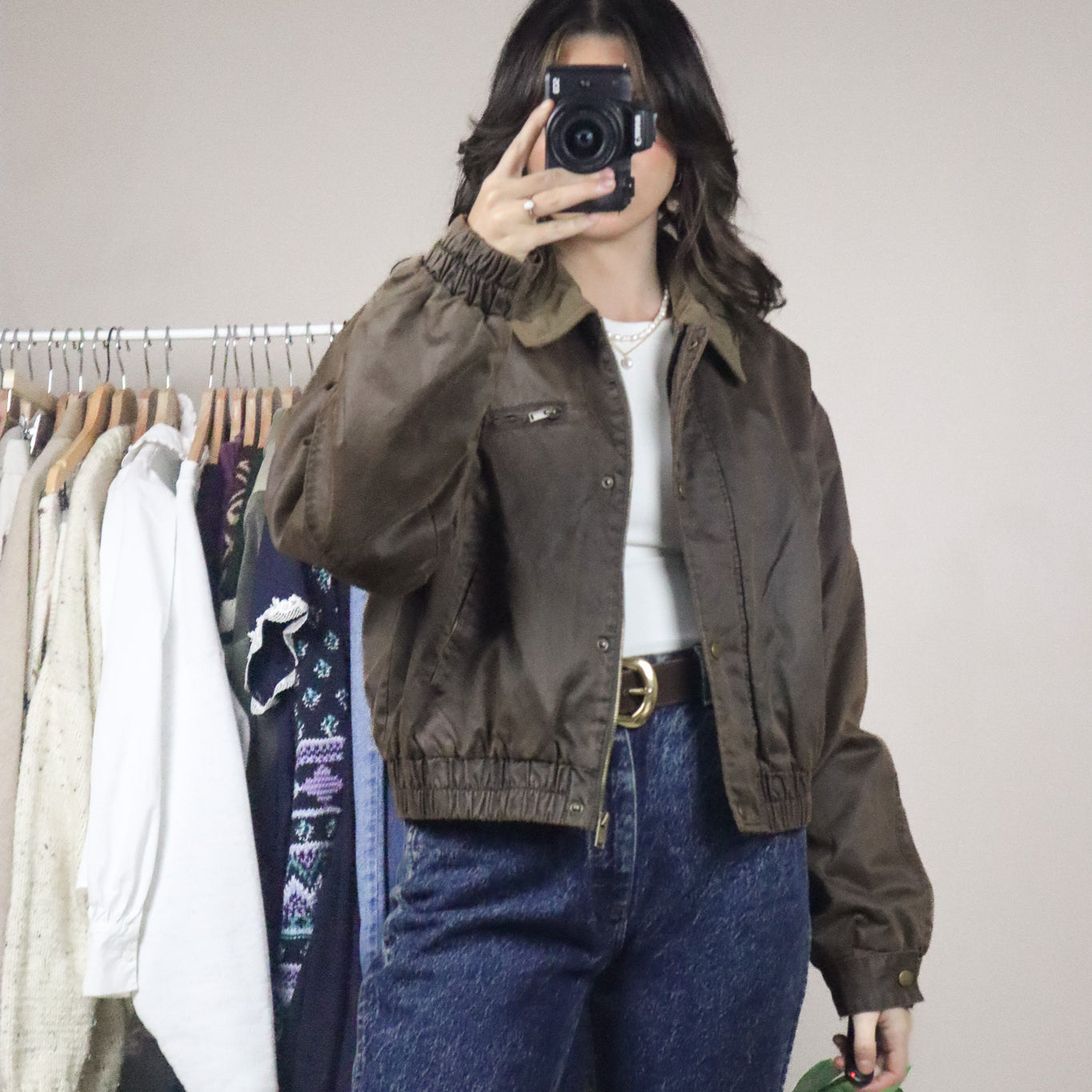 Modern x Collared Cropped Jacket (S/M)