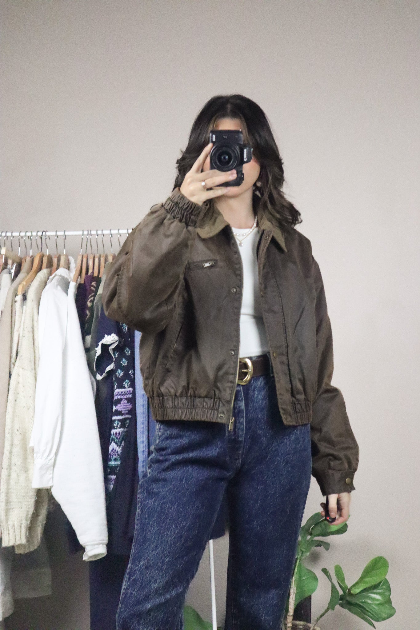 Modern x Collared Cropped Jacket (S/M)