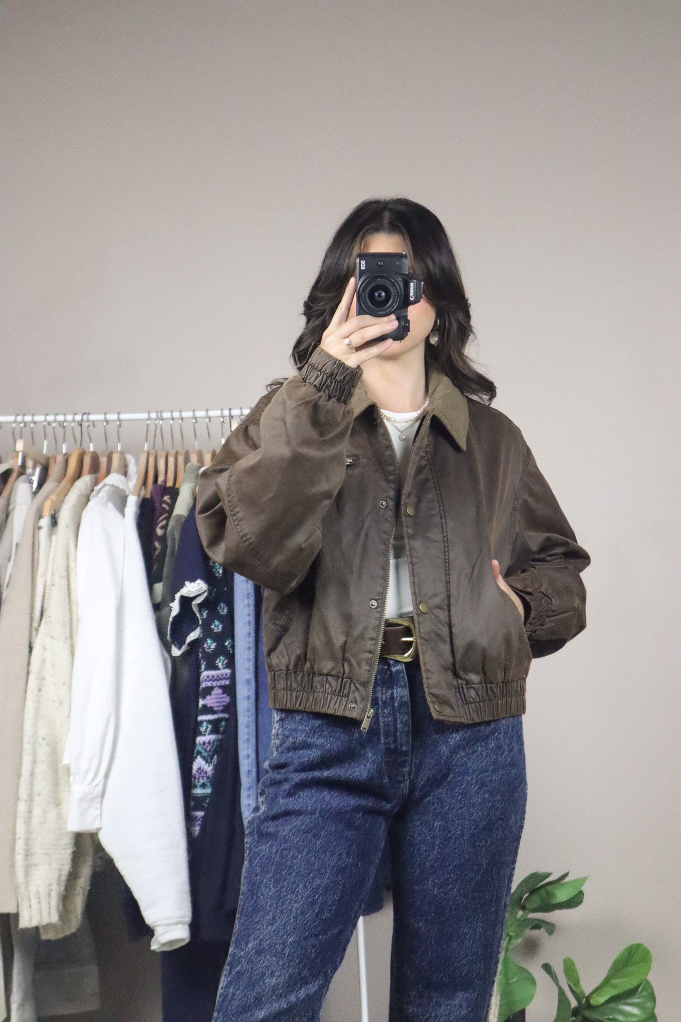 Modern x Collared Cropped Jacket (S/M)