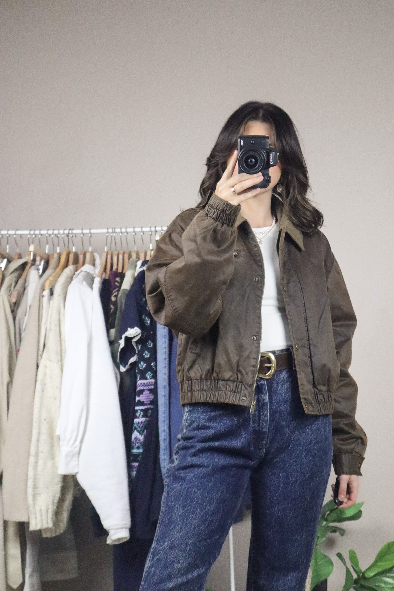 Modern x Collared Cropped Jacket (S/M)