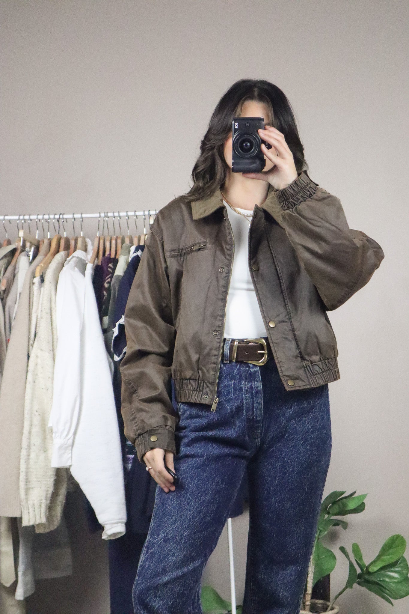 Modern x Collared Cropped Jacket (S/M)