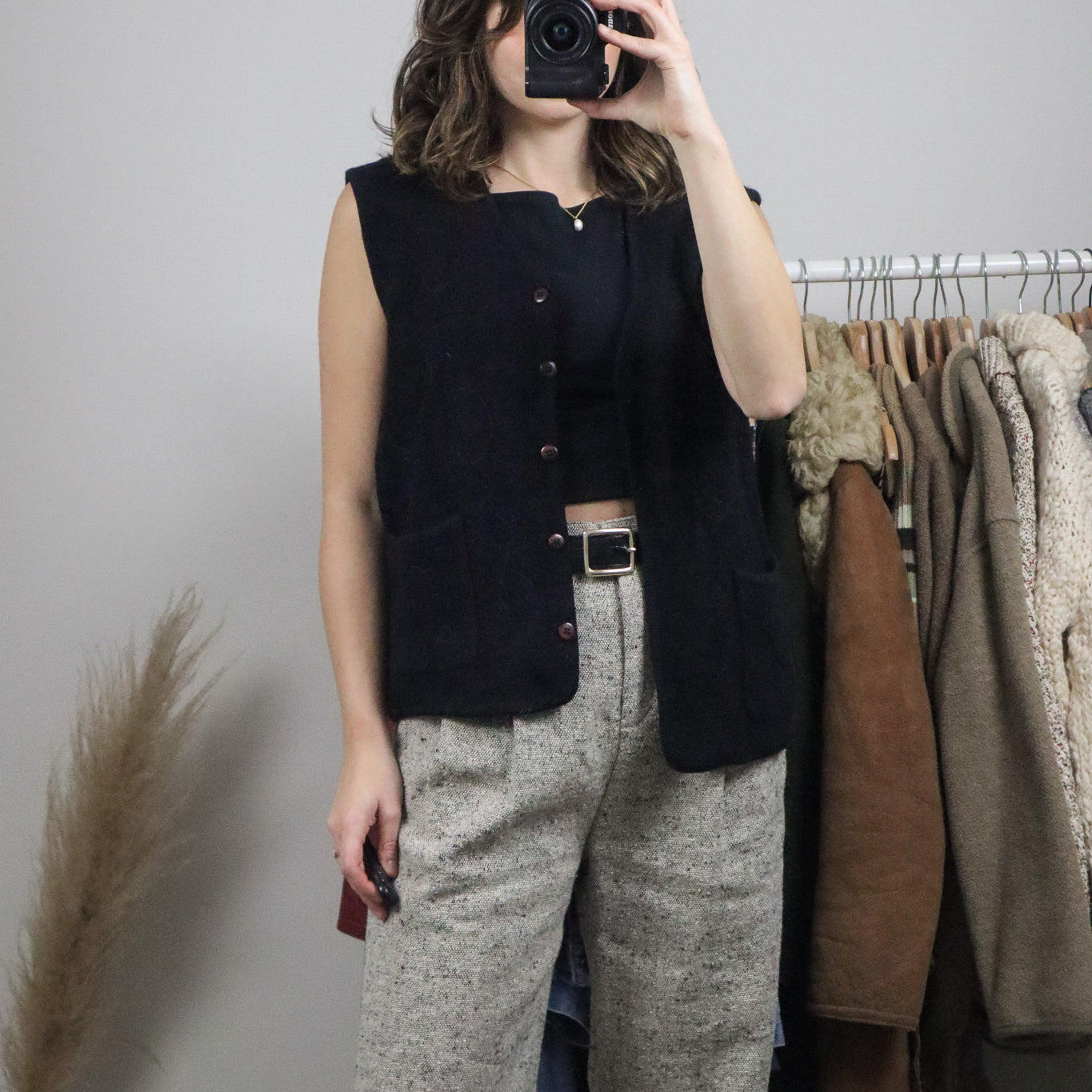 Vintage x Wool Embroidered Vest (M/L)