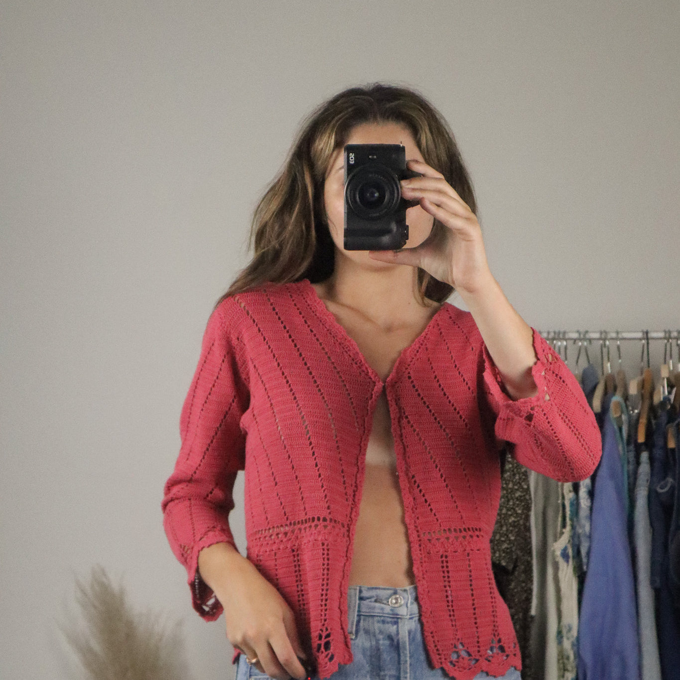 Vintage x Crochet Cardigan (S)