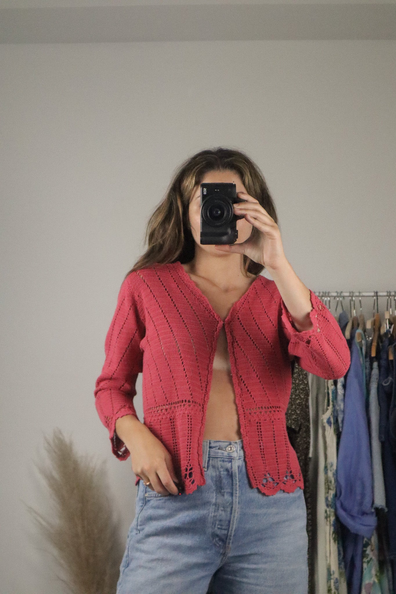 Vintage x Crochet Cardigan (S)