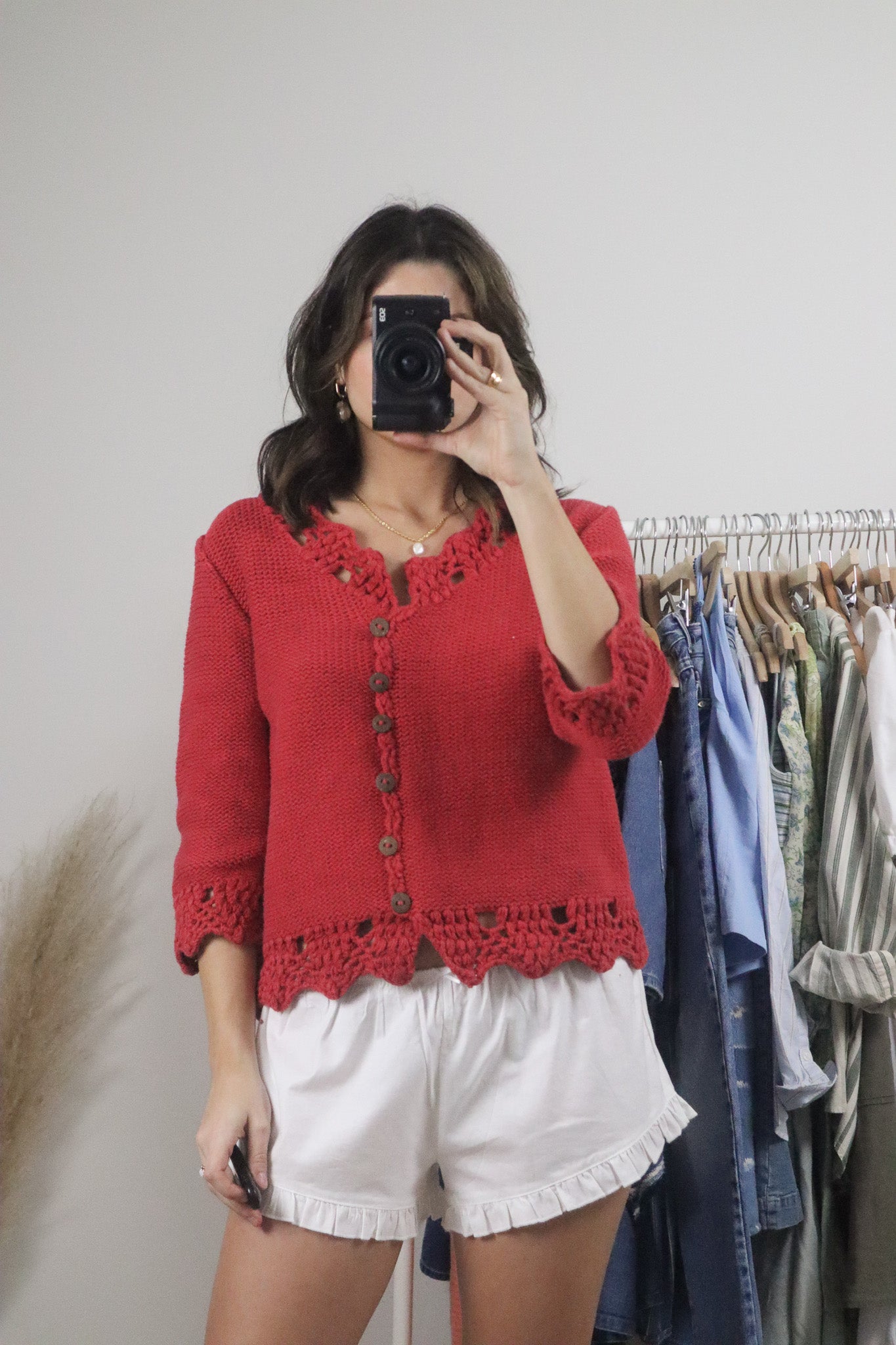Vintage x Cotton Chunky Knit Sweater (S/M)