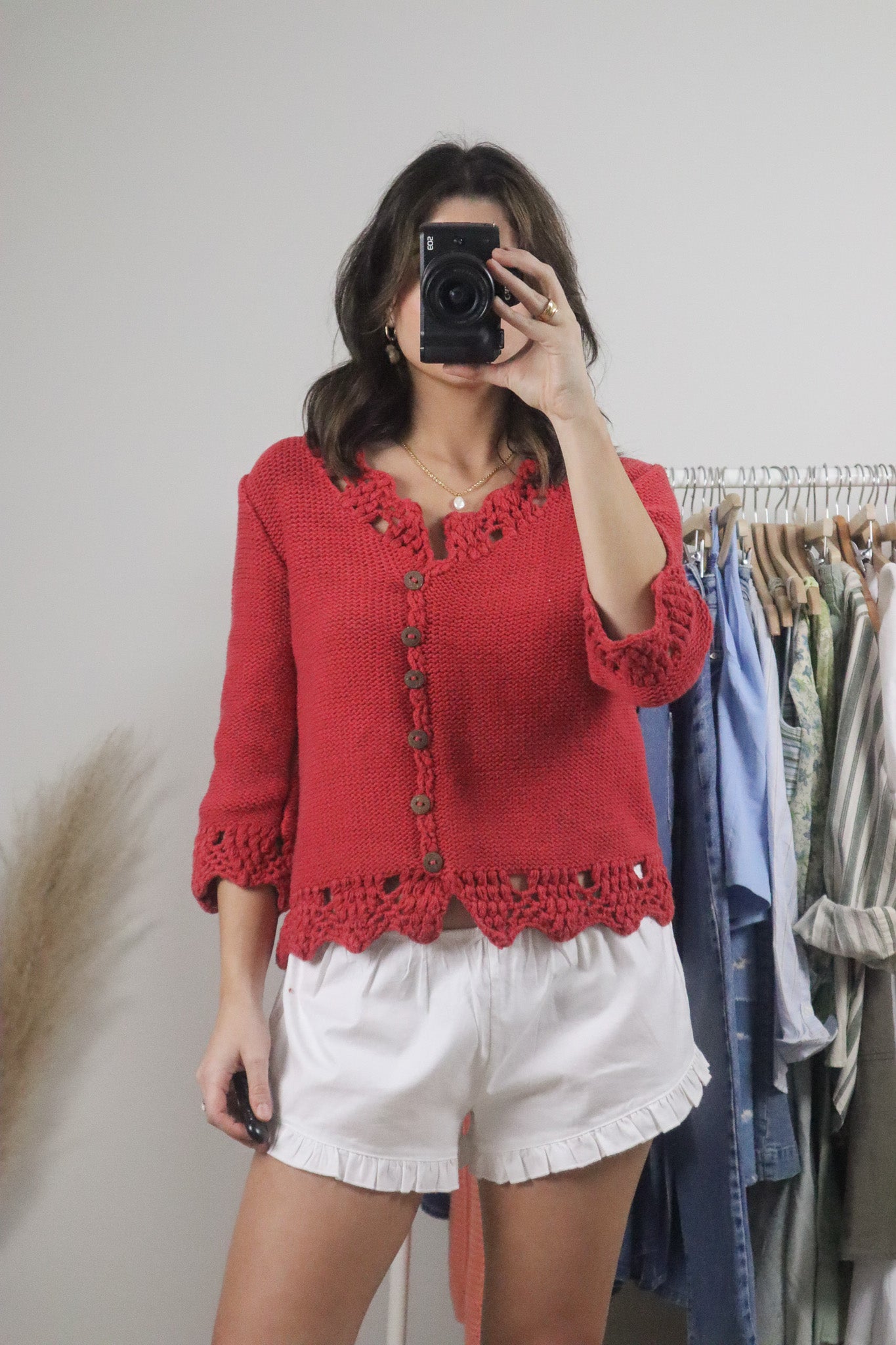 Vintage x Cotton Chunky Knit Sweater (S/M)