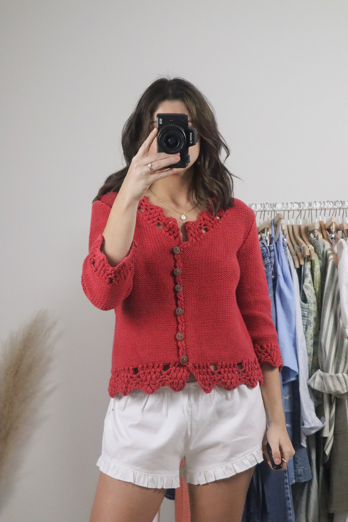 Vintage x Cotton Chunky Knit Sweater (S/M)