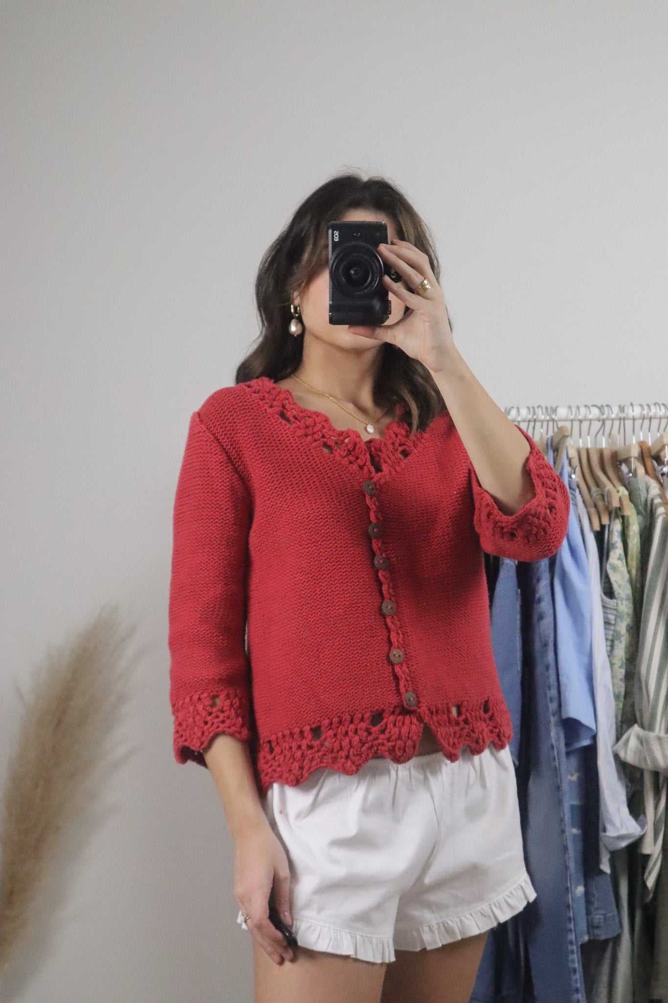Vintage x Cotton Chunky Knit Sweater (S/M)