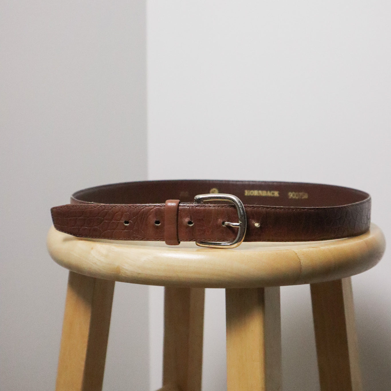 Vintage x Alligator Leather Belt (L)