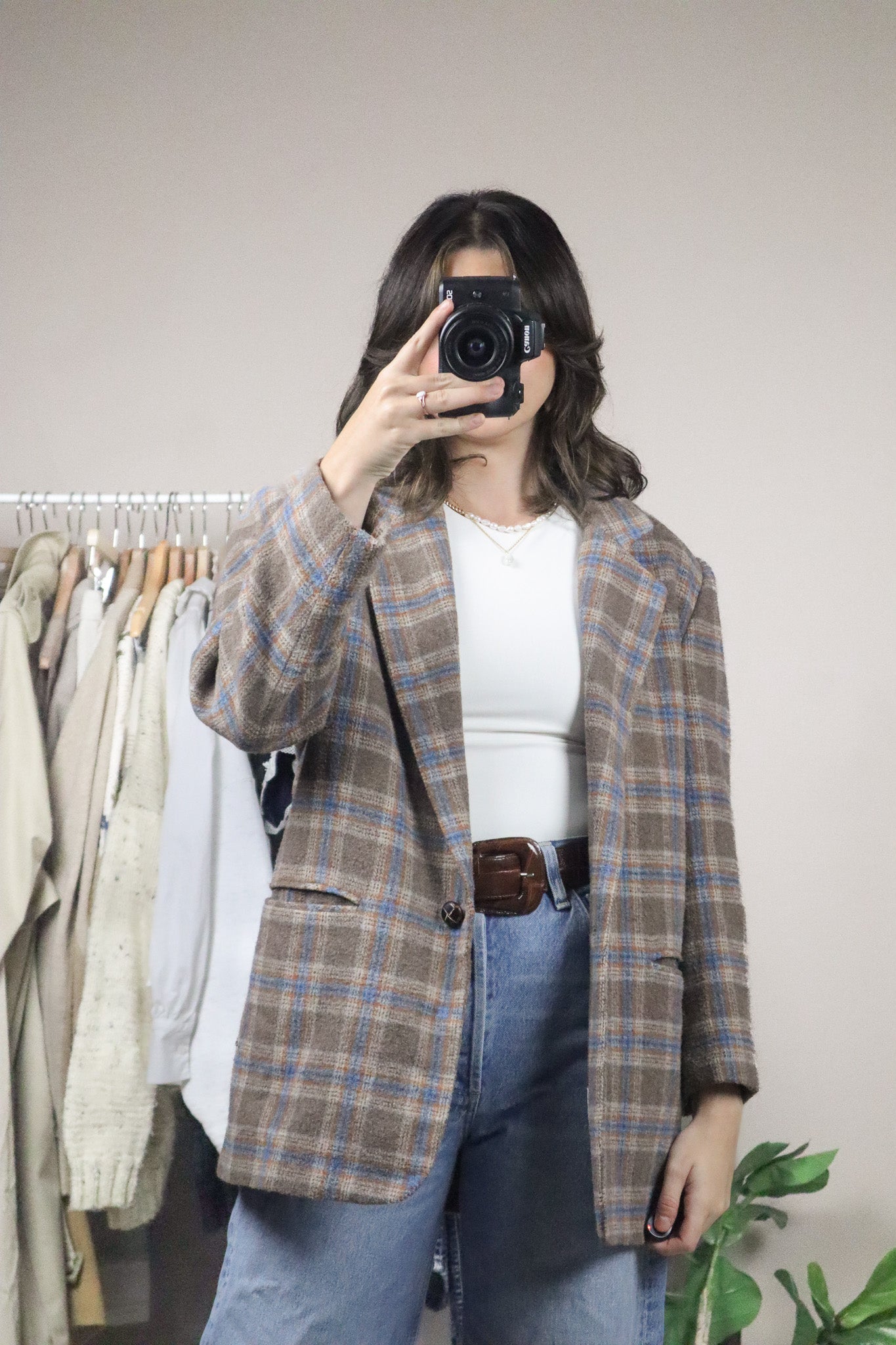 Made in Romania x Vintage x Wool Blend Plaid Blazer (6)