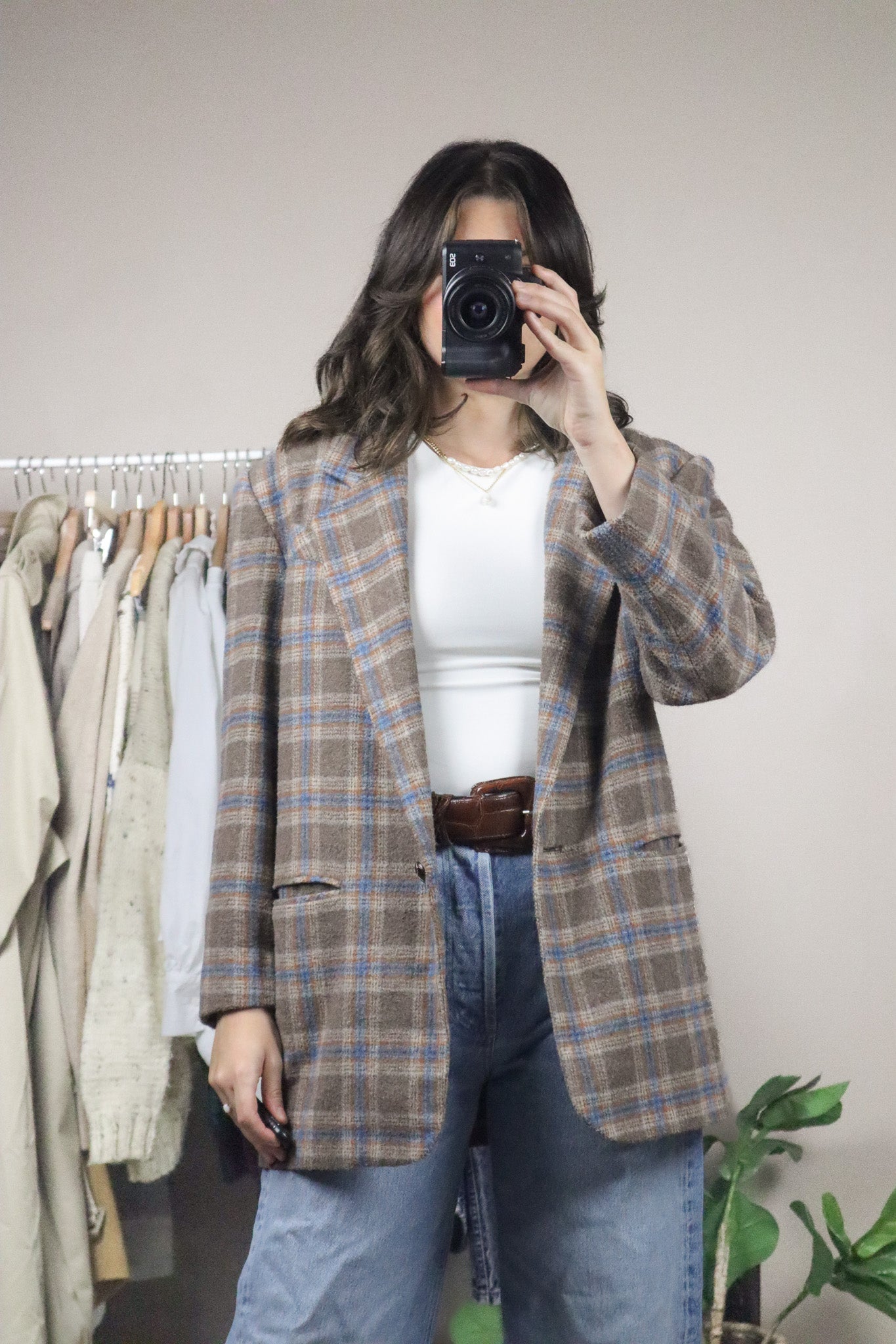 Made in Romania x Vintage x Wool Blend Plaid Blazer (6)