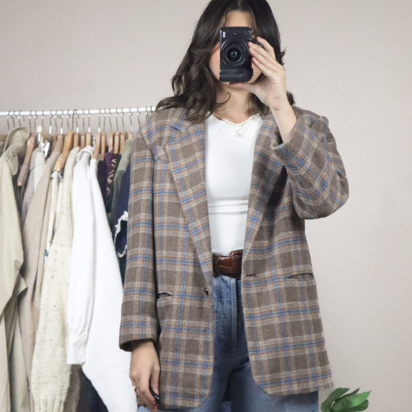 Made in Romania x Vintage x Wool Blend Plaid Blazer (6)
