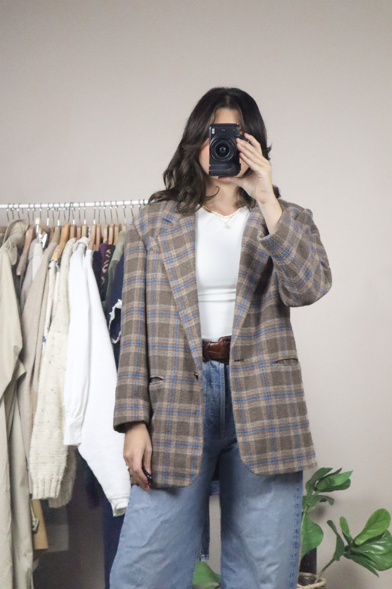 Made in Romania x Vintage x Wool Blend Plaid Blazer (6)