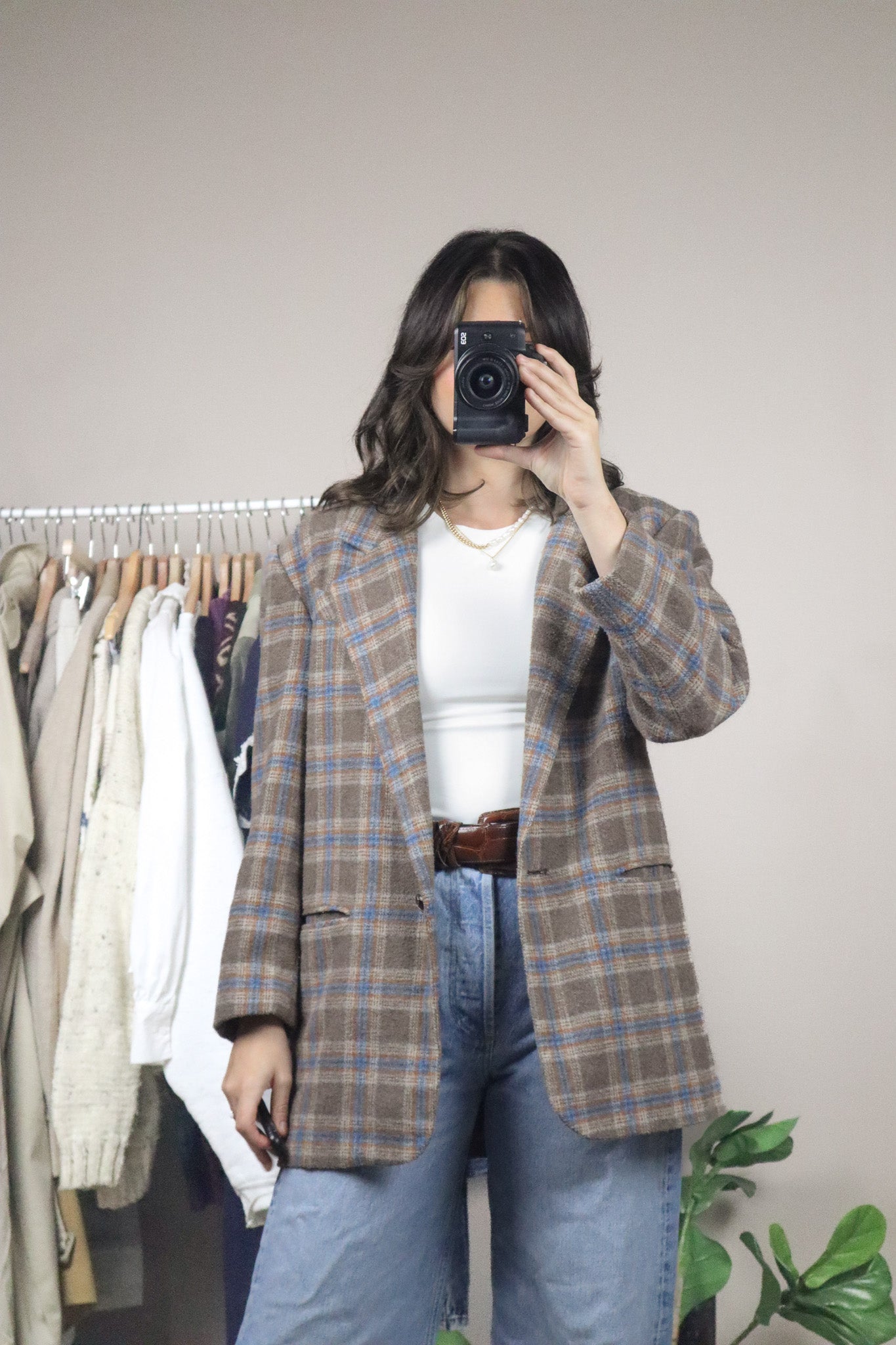 Made in Romania x Vintage x Wool Blend Plaid Blazer (6)
