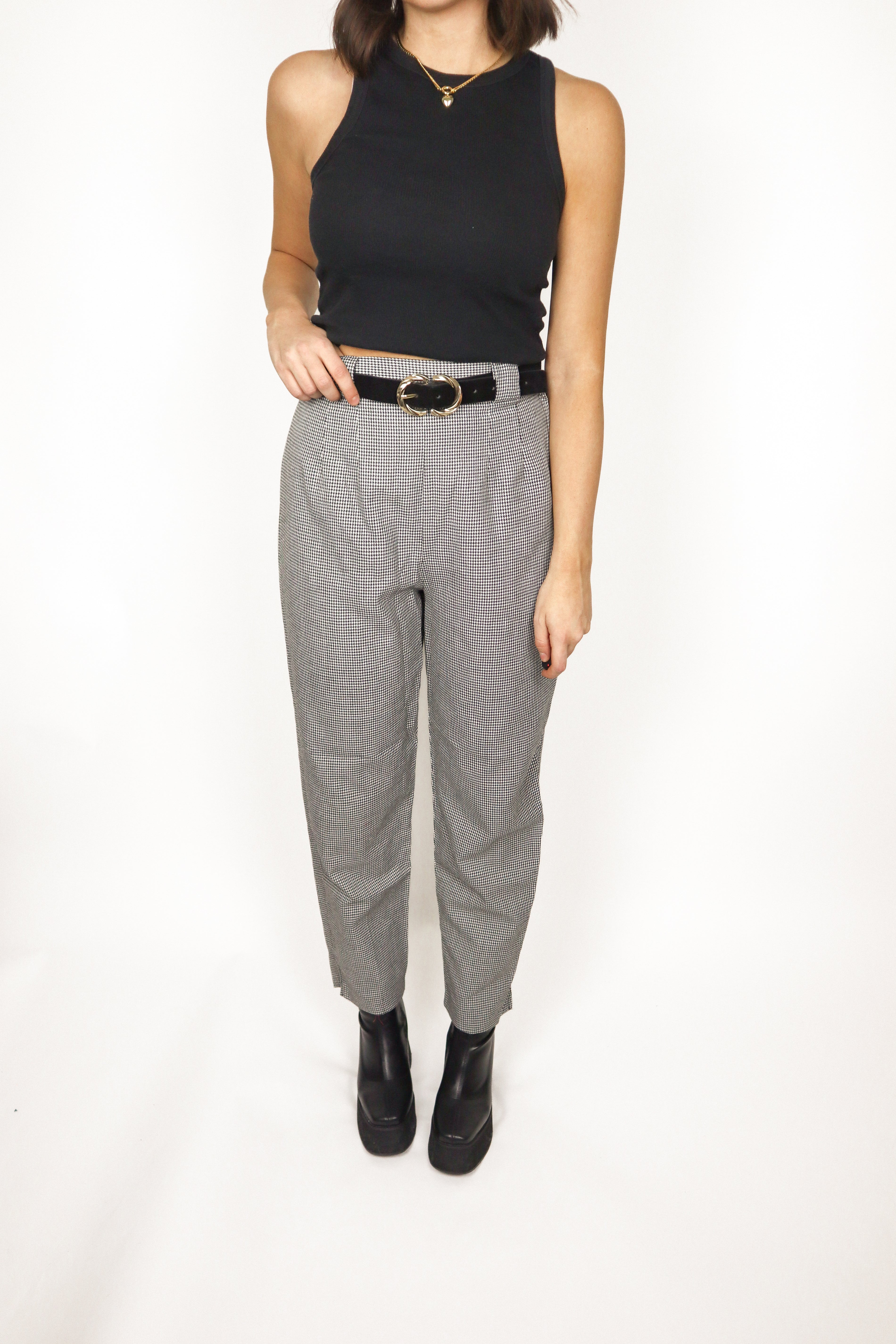 Deadstock Vintage x Made in Canada x Houndstooth Pants (2)
